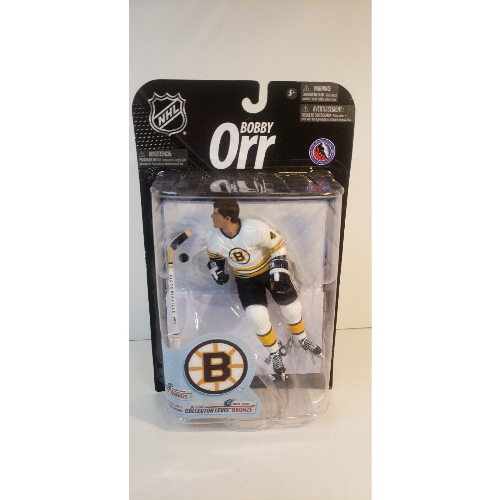 Bobby Orr McFarlane Series 23 Boston Bruins Figure White Jersey /1000 Bronze