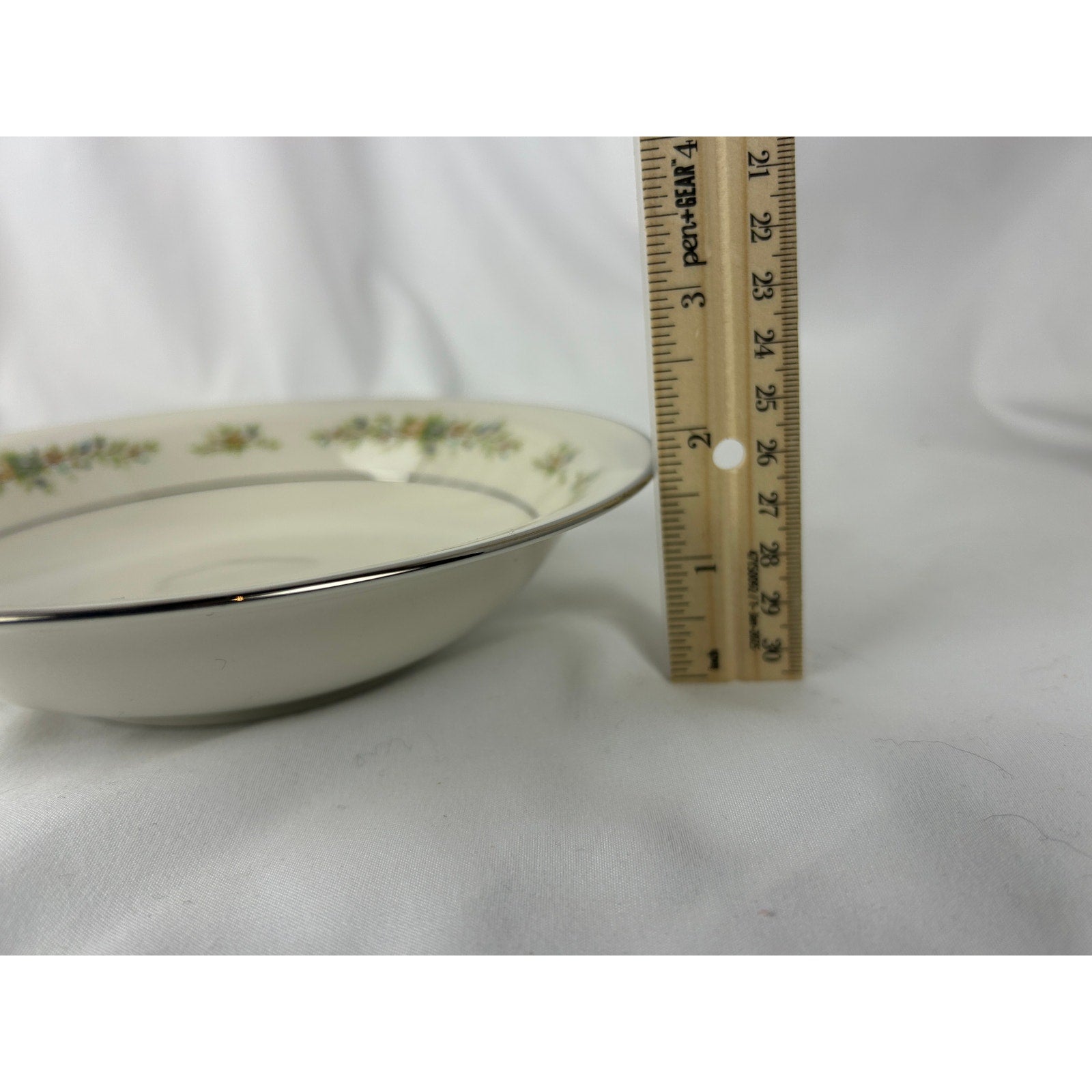 Noritake Christina 7056 Rim Soup Bowl 8 Inch Ivory China Floral Japan