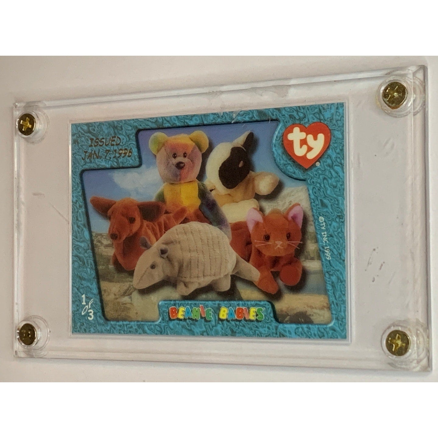 January 1996 BBOC Beanie Babies Trading Cards Case Topper Group 1