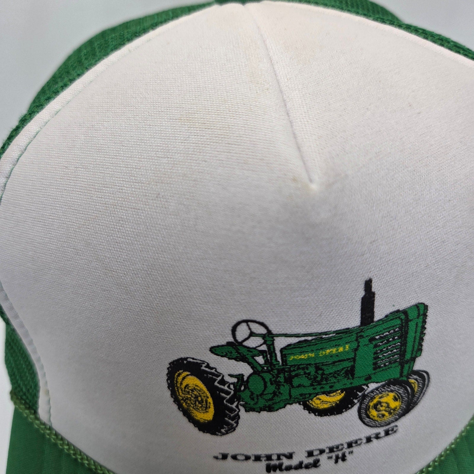 John Deere Model H Tractor Vintage Trucker Hat Mesh Snapback Adult OSFA