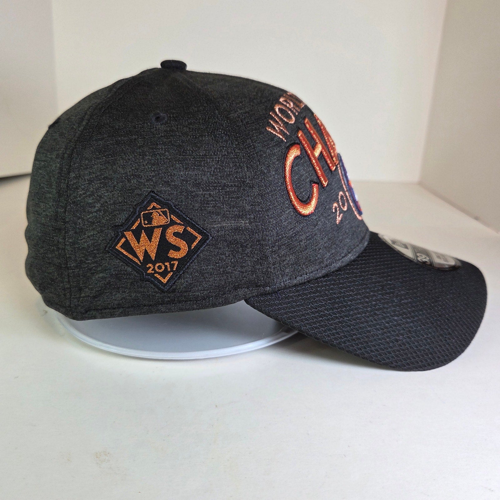 New Era 39Thirty Houston Astros 2017 World Series Champs Hat osfm Black Gray