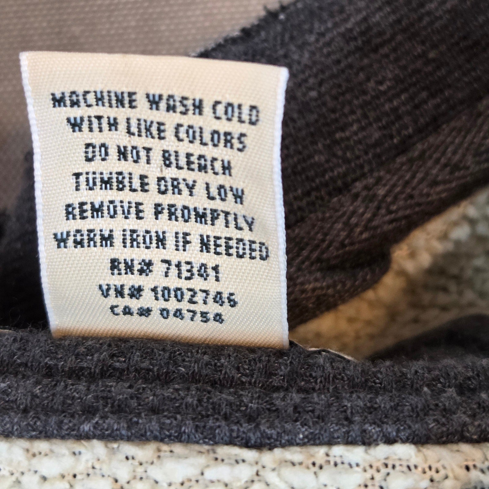 L.L.Bean Men’s XXL Waffle Knit Fleece Lined Henley Pullover Gray