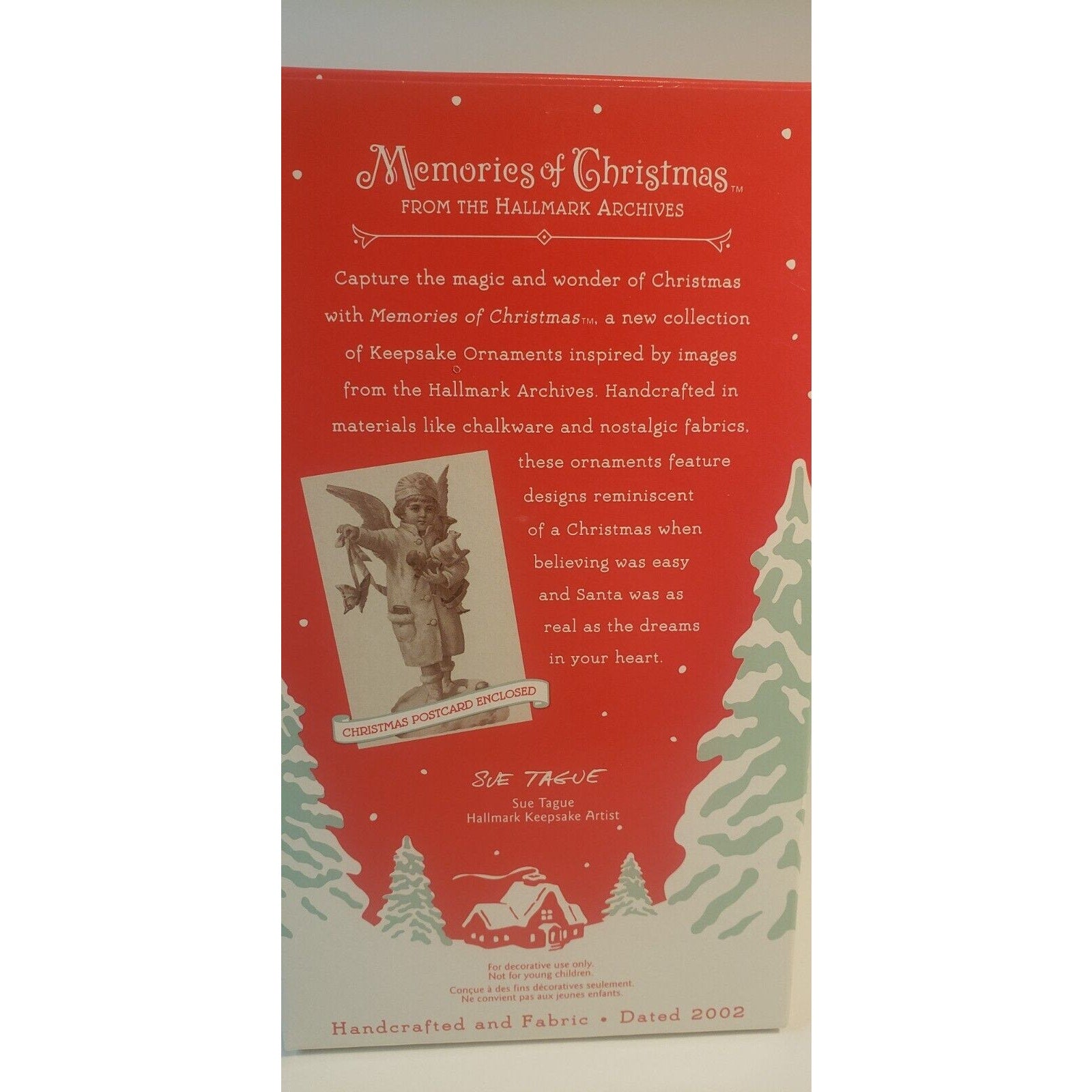 Hallmark Keepsake Ornament Memories of Christmas lot of 2 - Gentle/Joyous Angels
