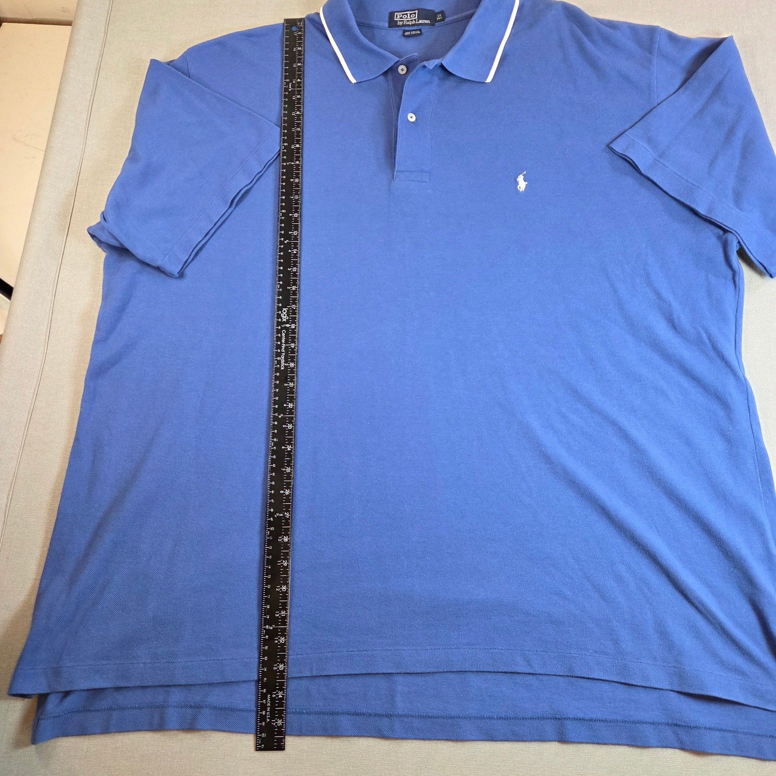 Polo Ralph Lauren Blue Polo Shirt Men’s 3X Big Cotton Short Sleeve Classic