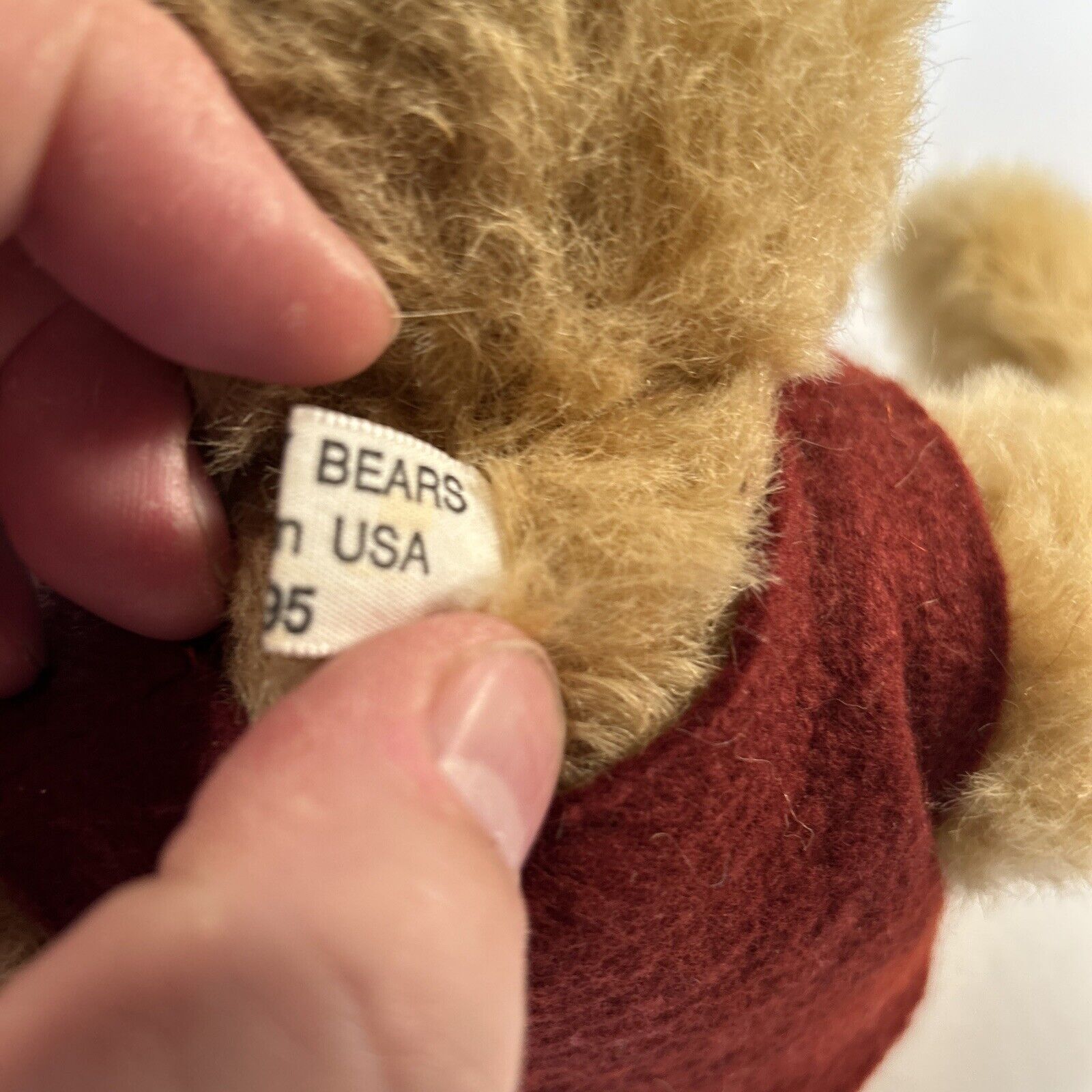 1995 Pat Murphy Bear "Silly Olde Bear" 16" Mohair Artist Signed USA Vest Rare