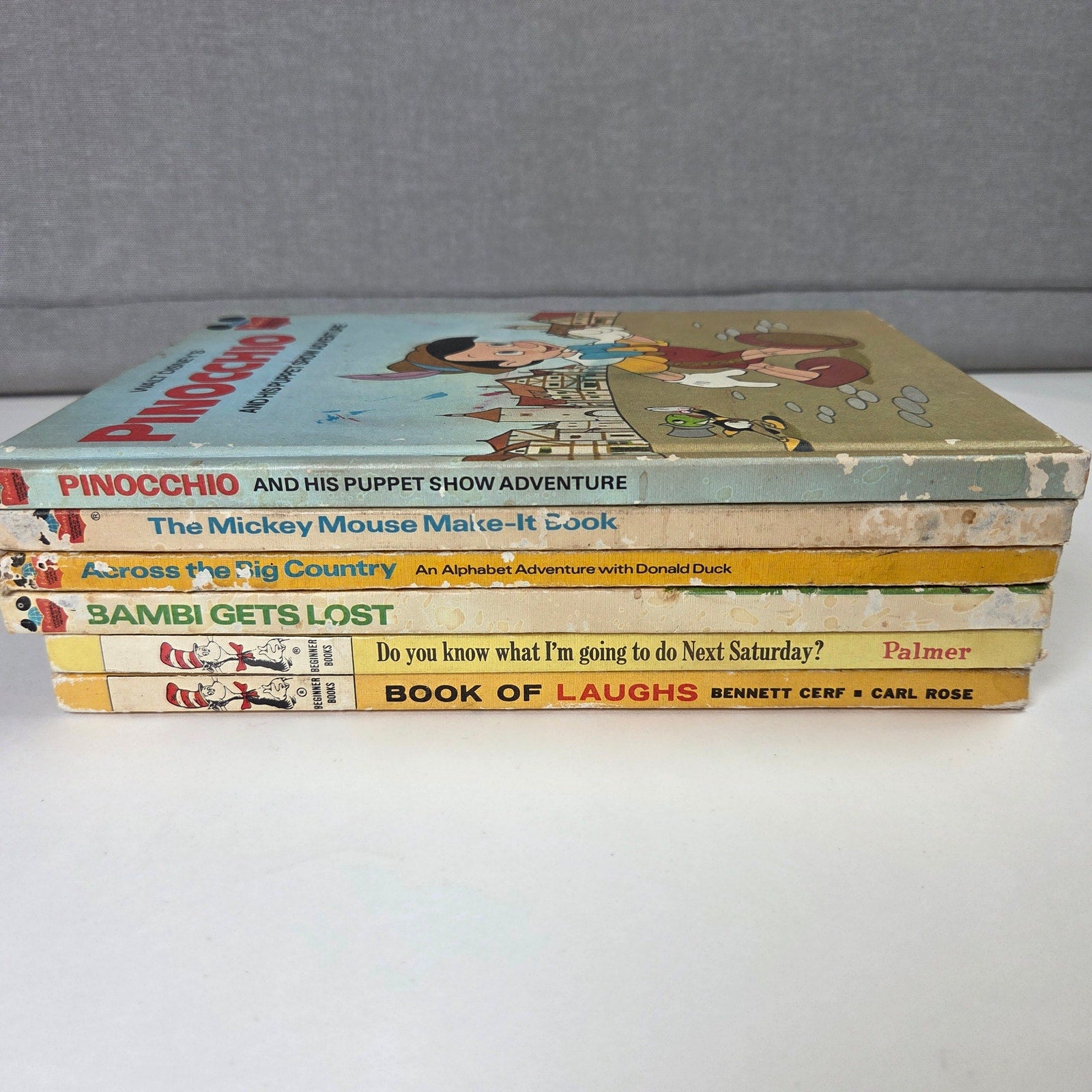 Vintage Disney Wonderful World Reading & Beginner Books Lot 6 Hardcover