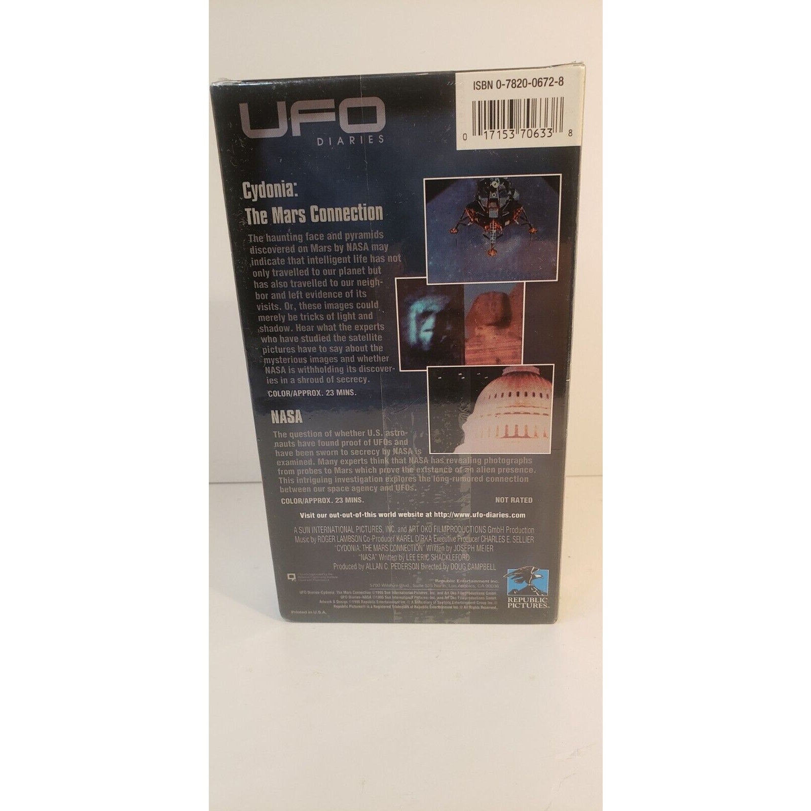 UFO Diaries Volume 3 Cydonia: The Mars Collection / Nasa VHS New Sealed