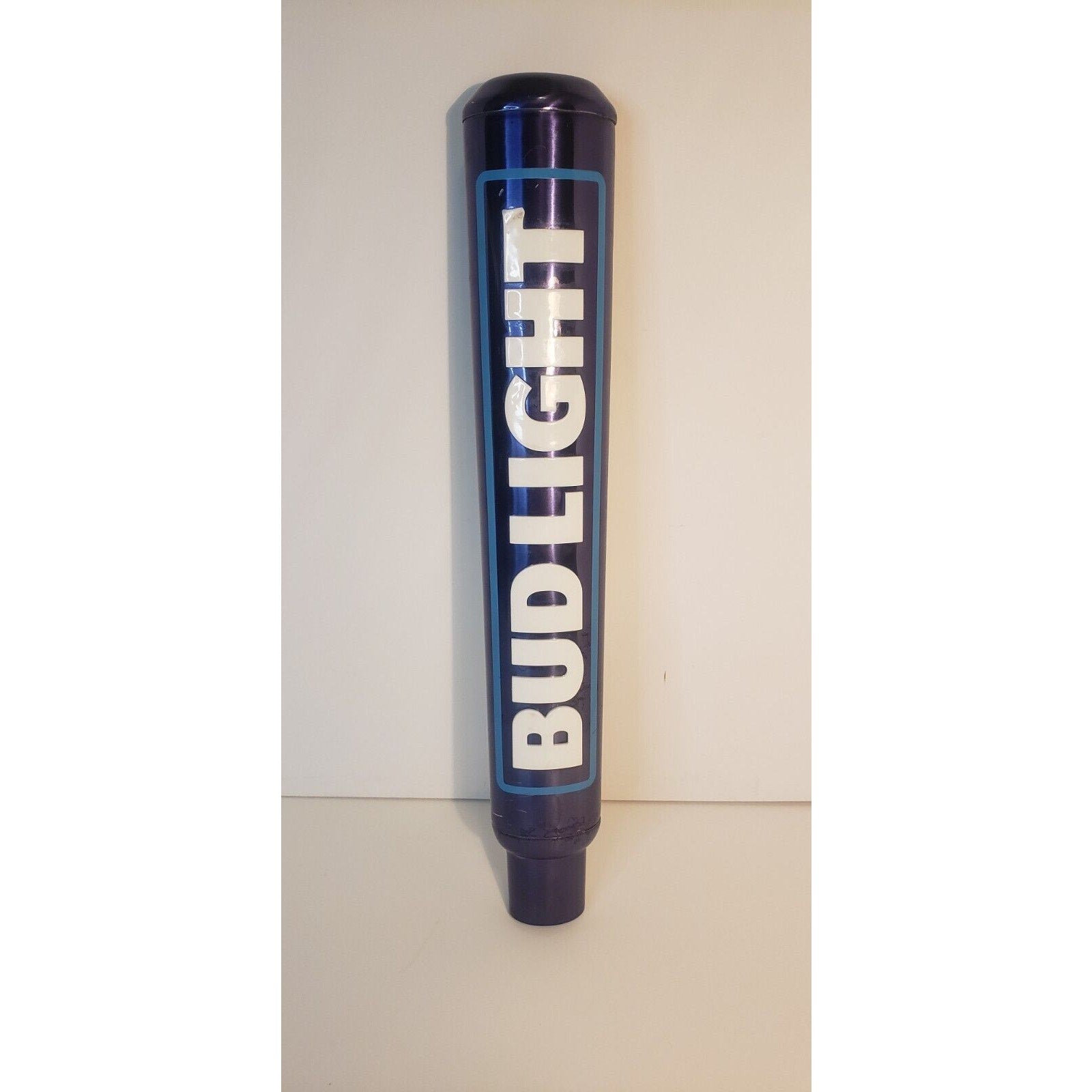 Bud Light Aluminum Blue Logo Beer Tap Handle 12” Tall