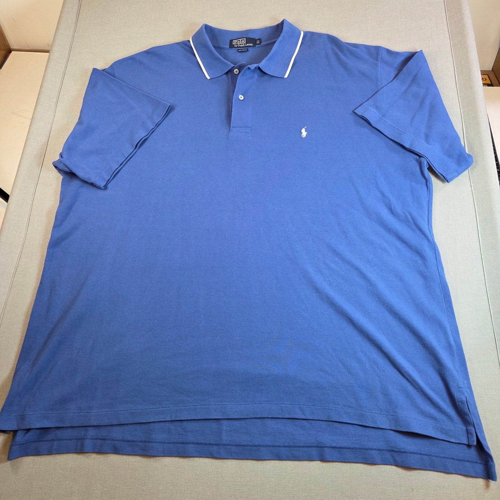 Polo Ralph Lauren Blue Polo Shirt Men’s 3X Big Cotton Short Sleeve Classic