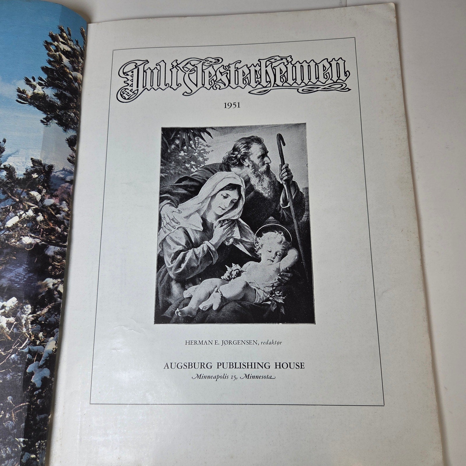 Christmas Annual Jul i Vesterheimen 1951 Norwegian Augsburg Publishing Vintage