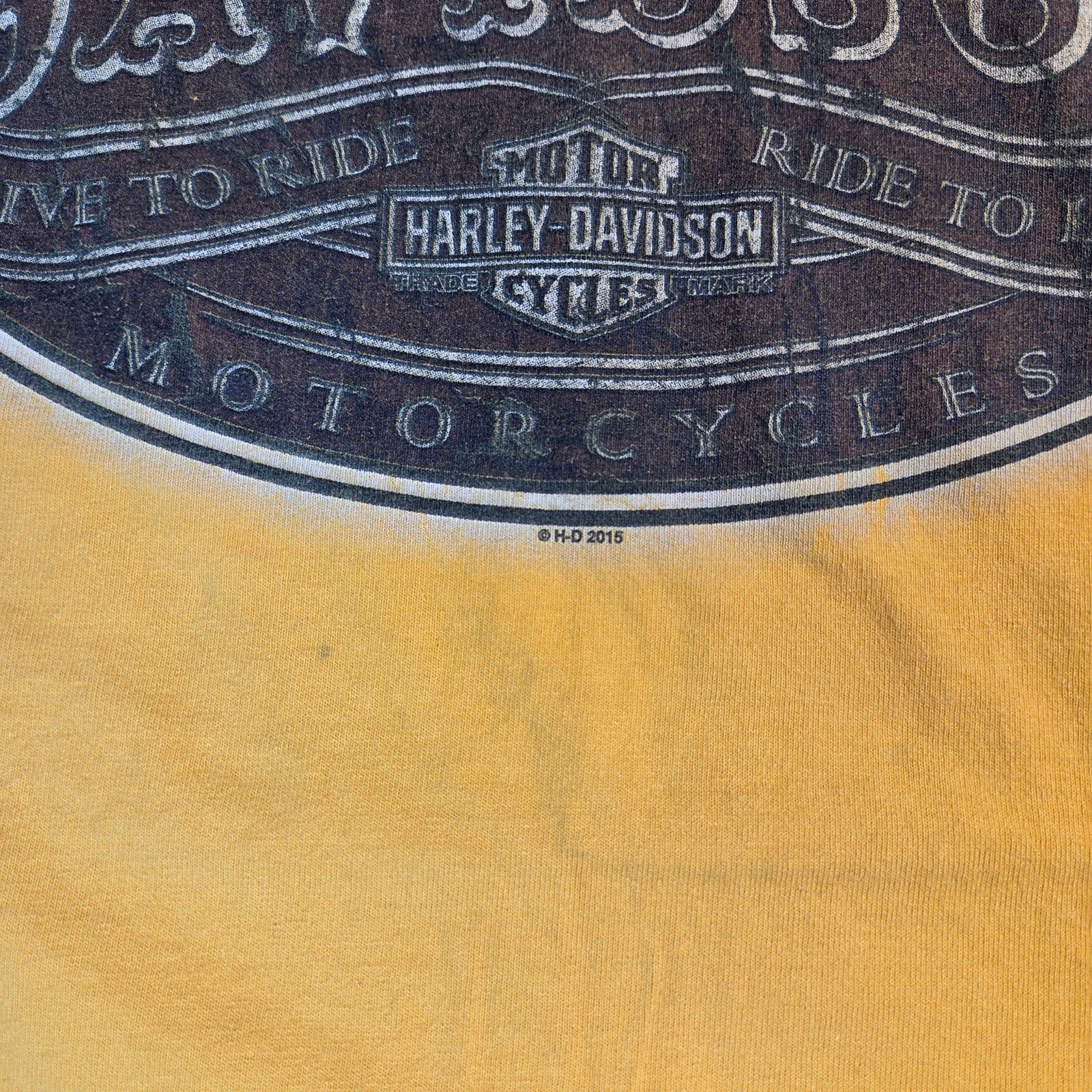 Harley Davidson Tucson Arizona 2015 Dealer Graphic T Shirt Mens Medium USA