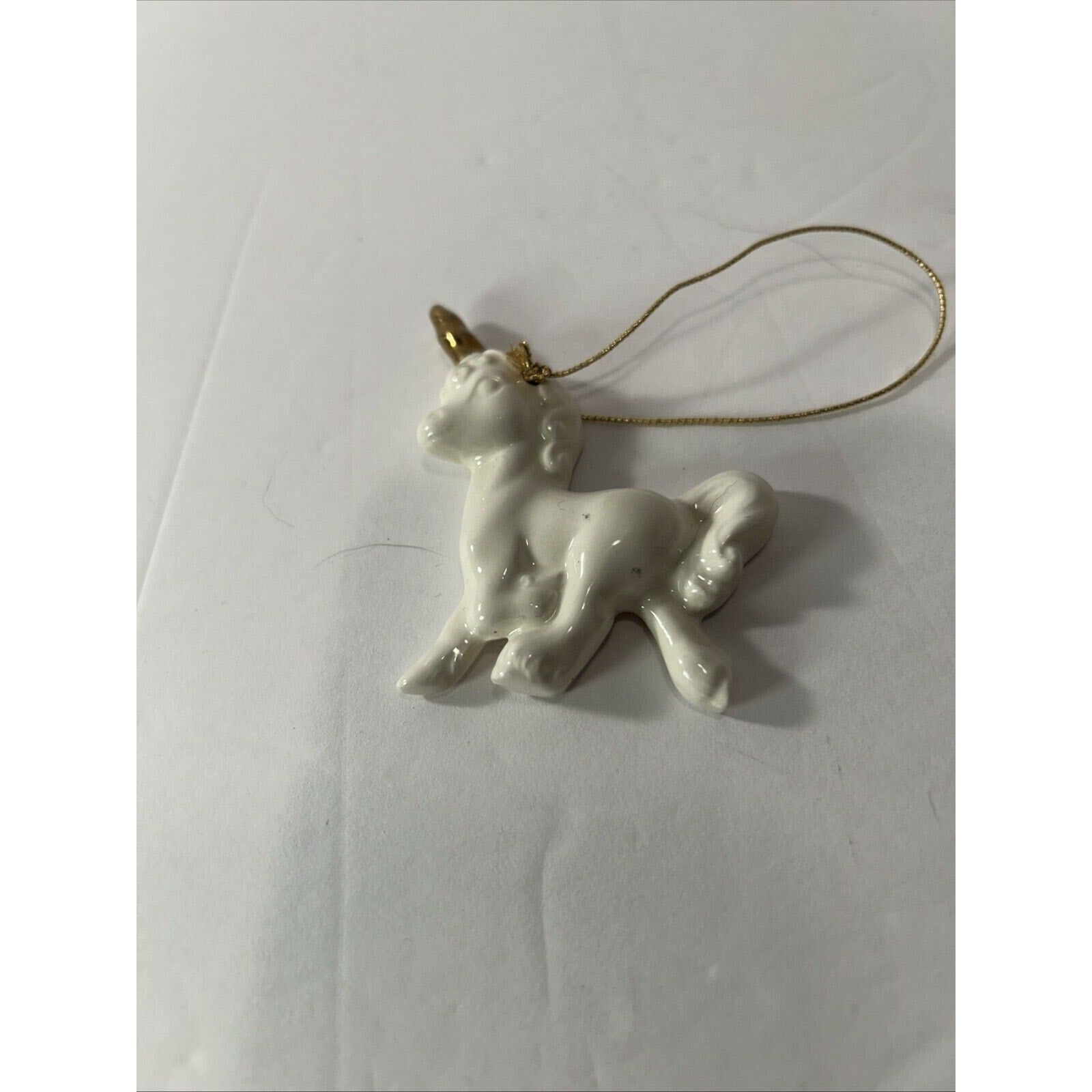 Christmas Ornament Lot of 6 – Wood, Ceramic & Crochet Holiday Mix