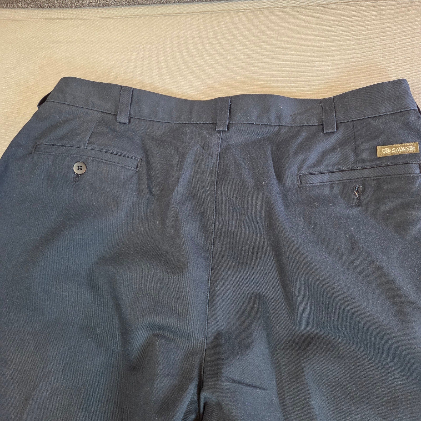 Savane Cotton Slacks Men’s 38x29 Blue Pants Made in Mexico 38x29 Tag