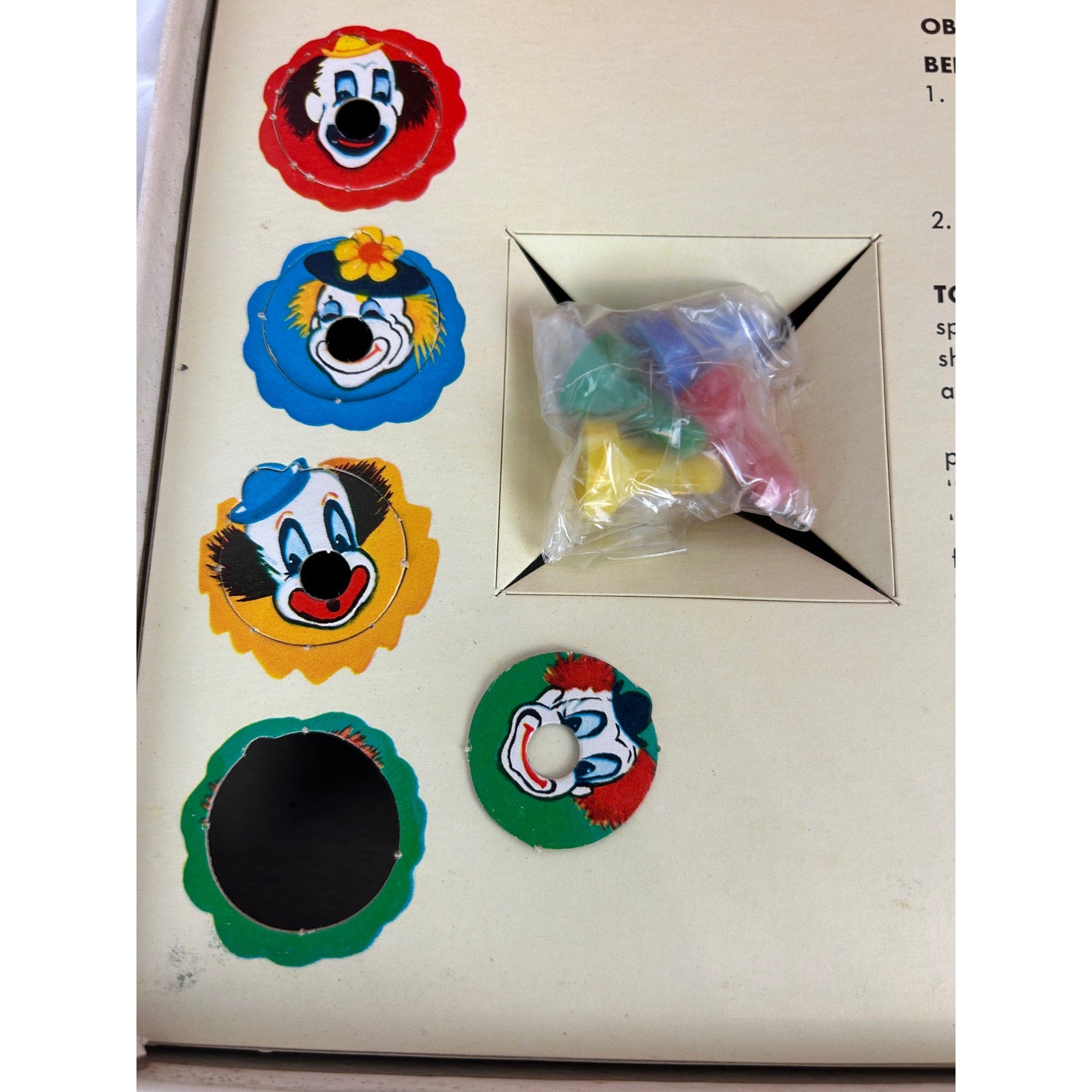 Vintage 1964 Whitman Up and Down Clown Board Game Complete w Box
