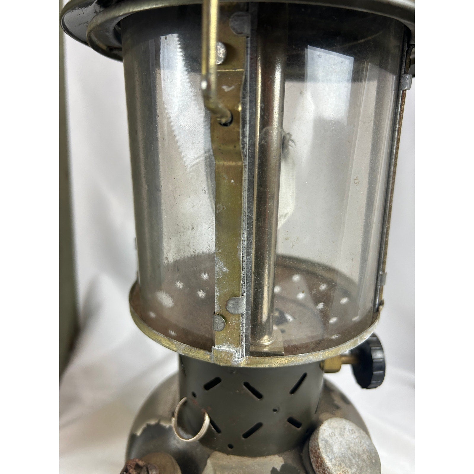 US Military 1963 SMP Lantern With Original Wood Crate Camping Light