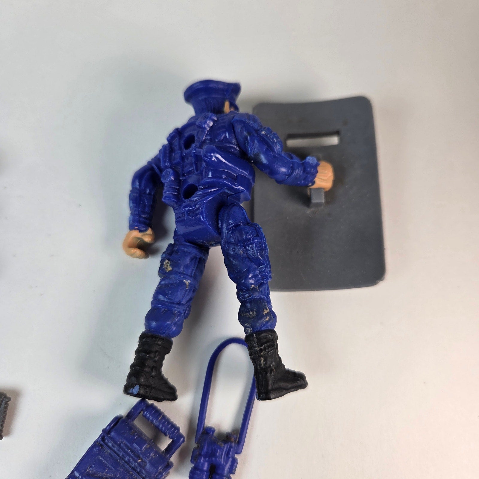 Chap Mei Police SWAT Action Figure w Weapons Gear Mixed Accessory Lot