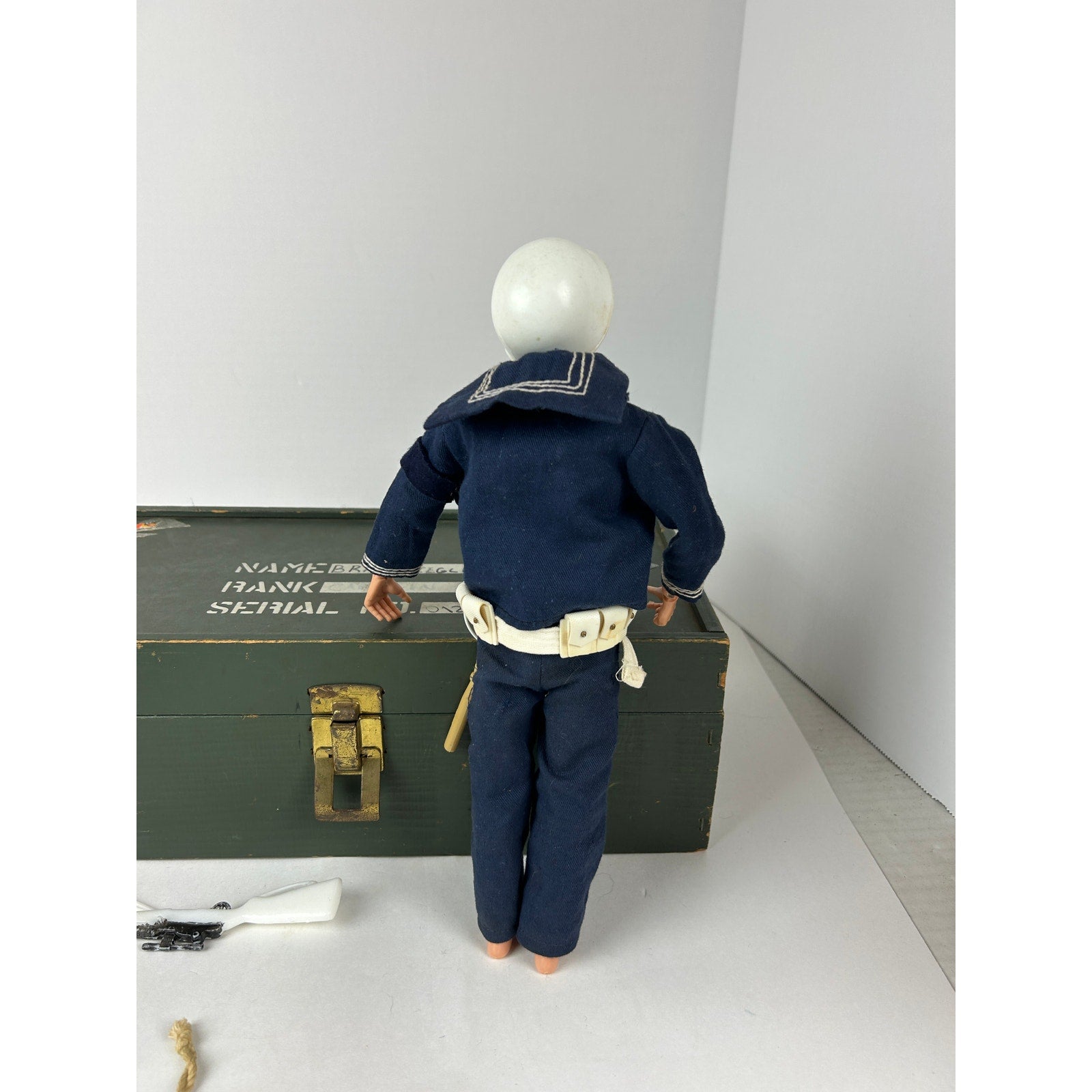 1964 GI Joe Shore Patrol Set with Footlocker Navy Gear 1960s Action Sailor