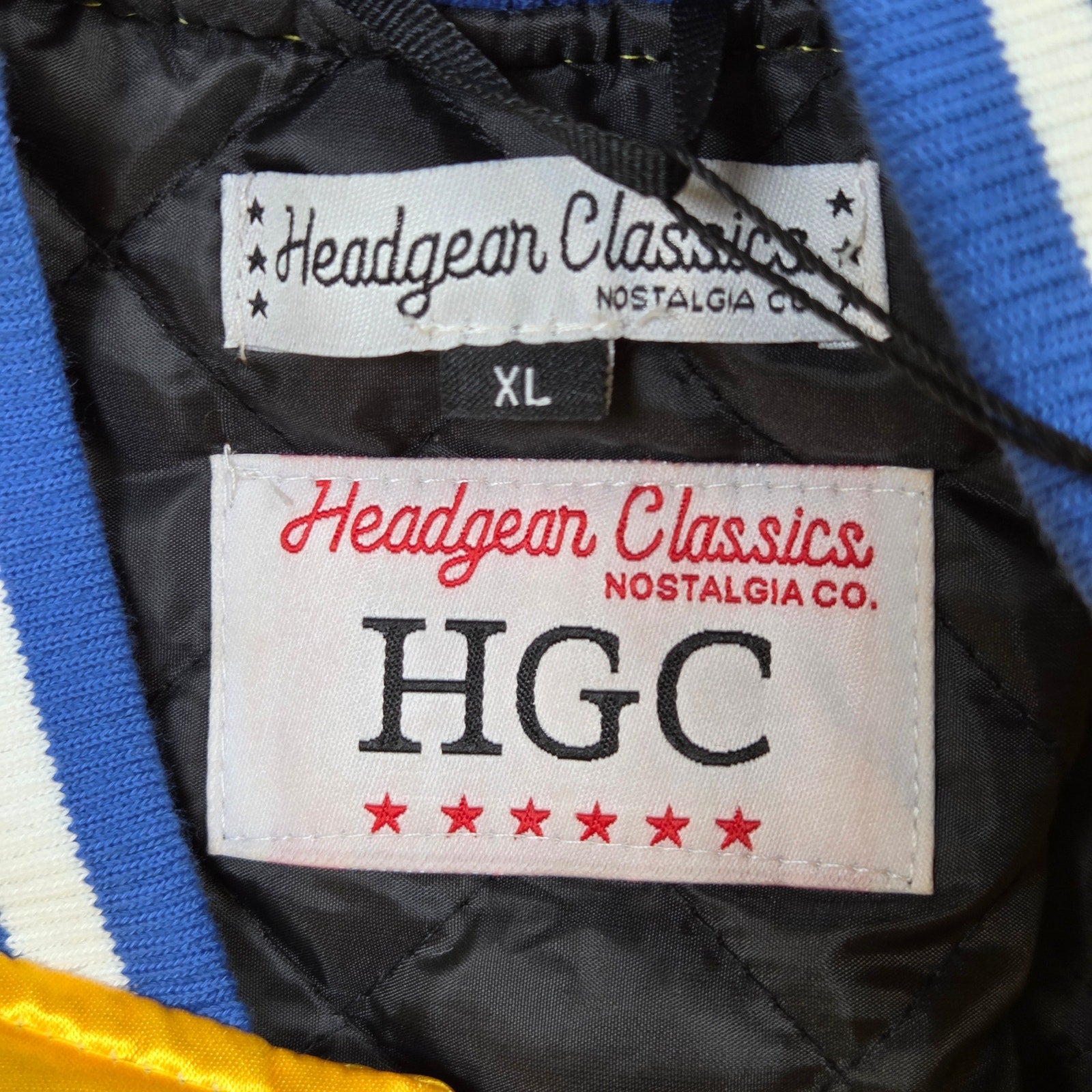 Headgear Classics Don’t Be A Menace Loc Dog Satin Varsity Jacket XL NWT