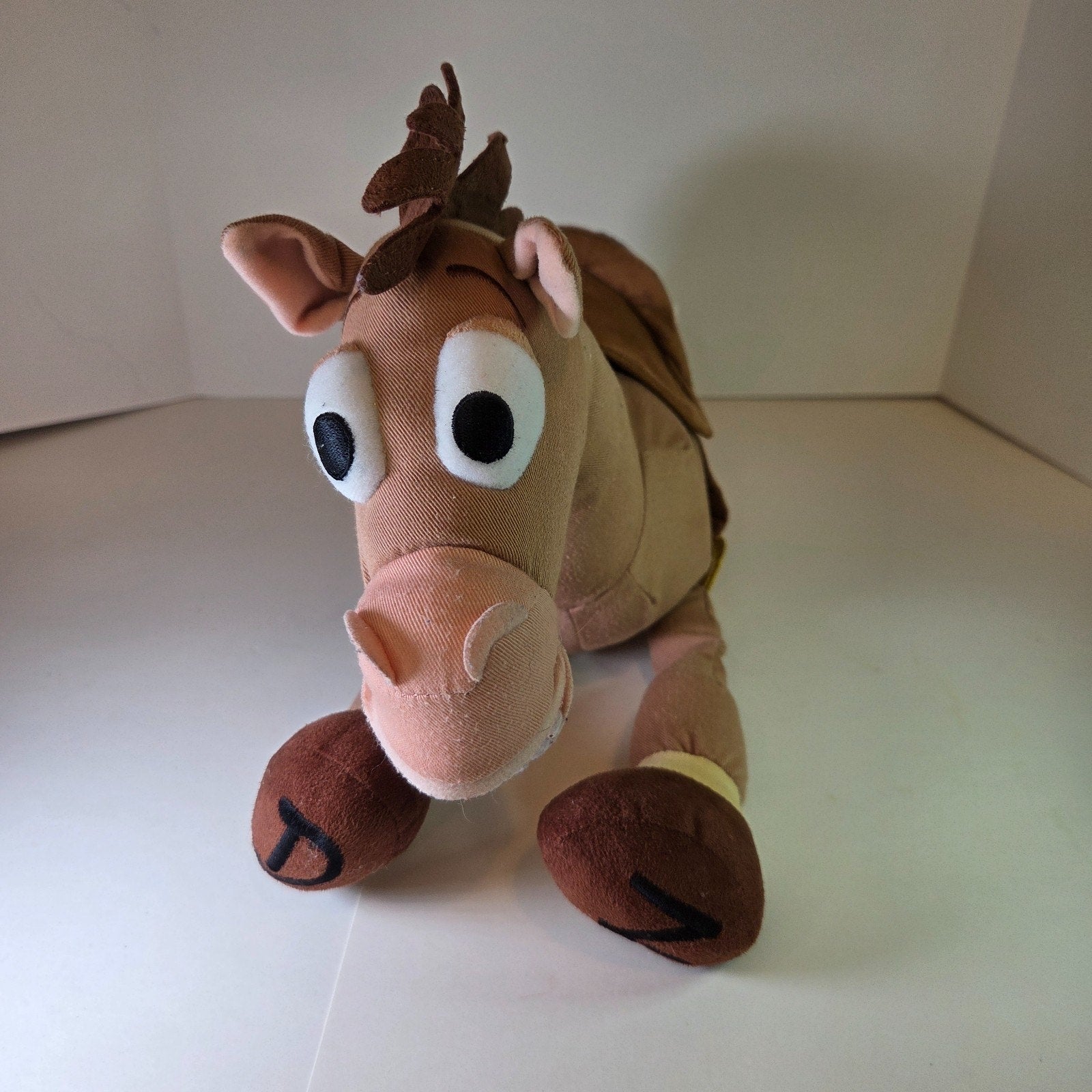 Disney Pixar Toy Story Bullseye Plush Horse 16" Disney Store VTG Brown Saddle