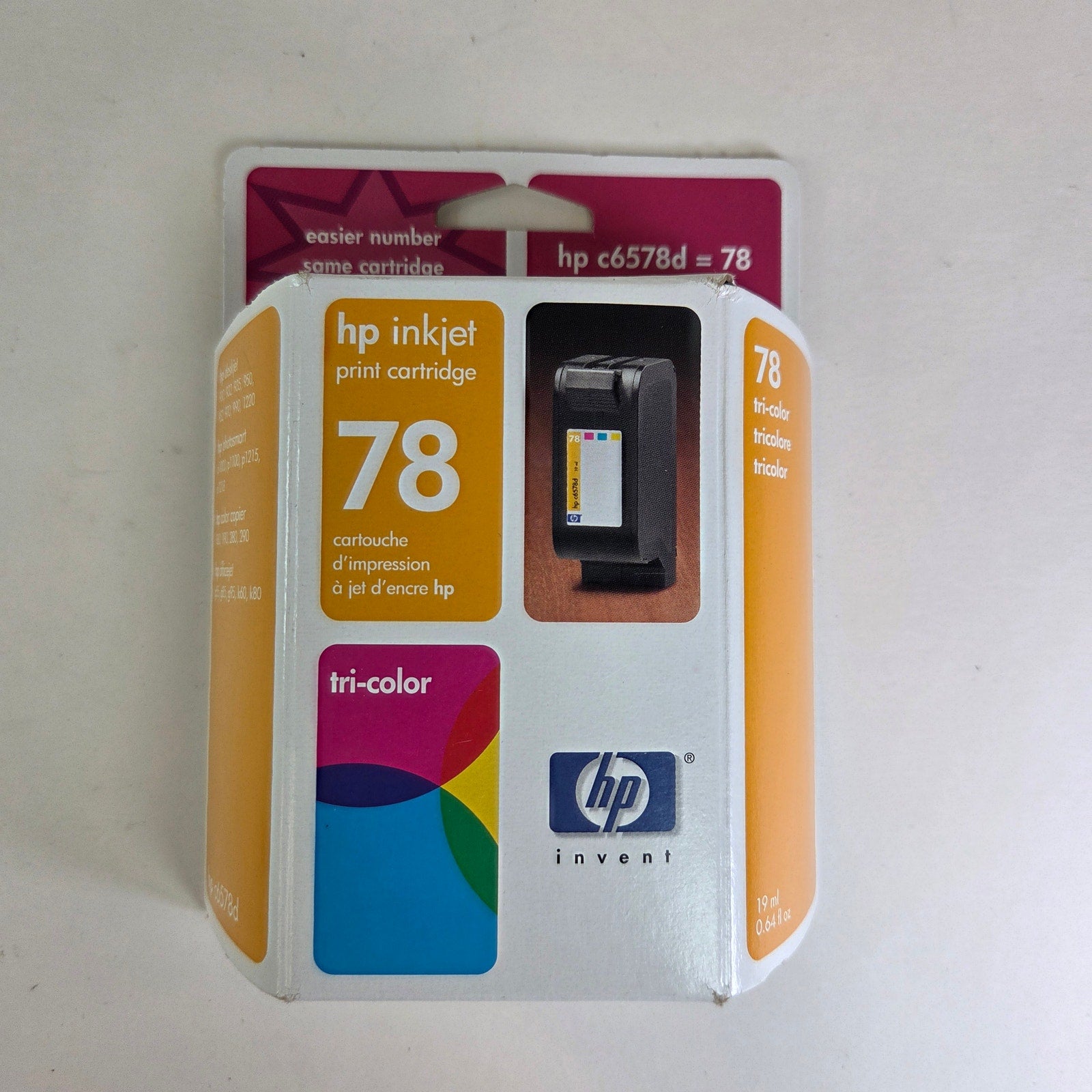 HP 78 Tri-Color Ink Cartridge C6578DN Sealed Expired 2002