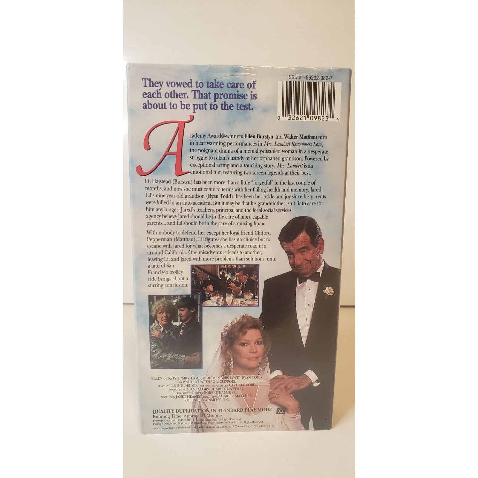 Mrs. Lambert Remembers Love VHS New Sealed Walter Matthau Ellen Burstyn