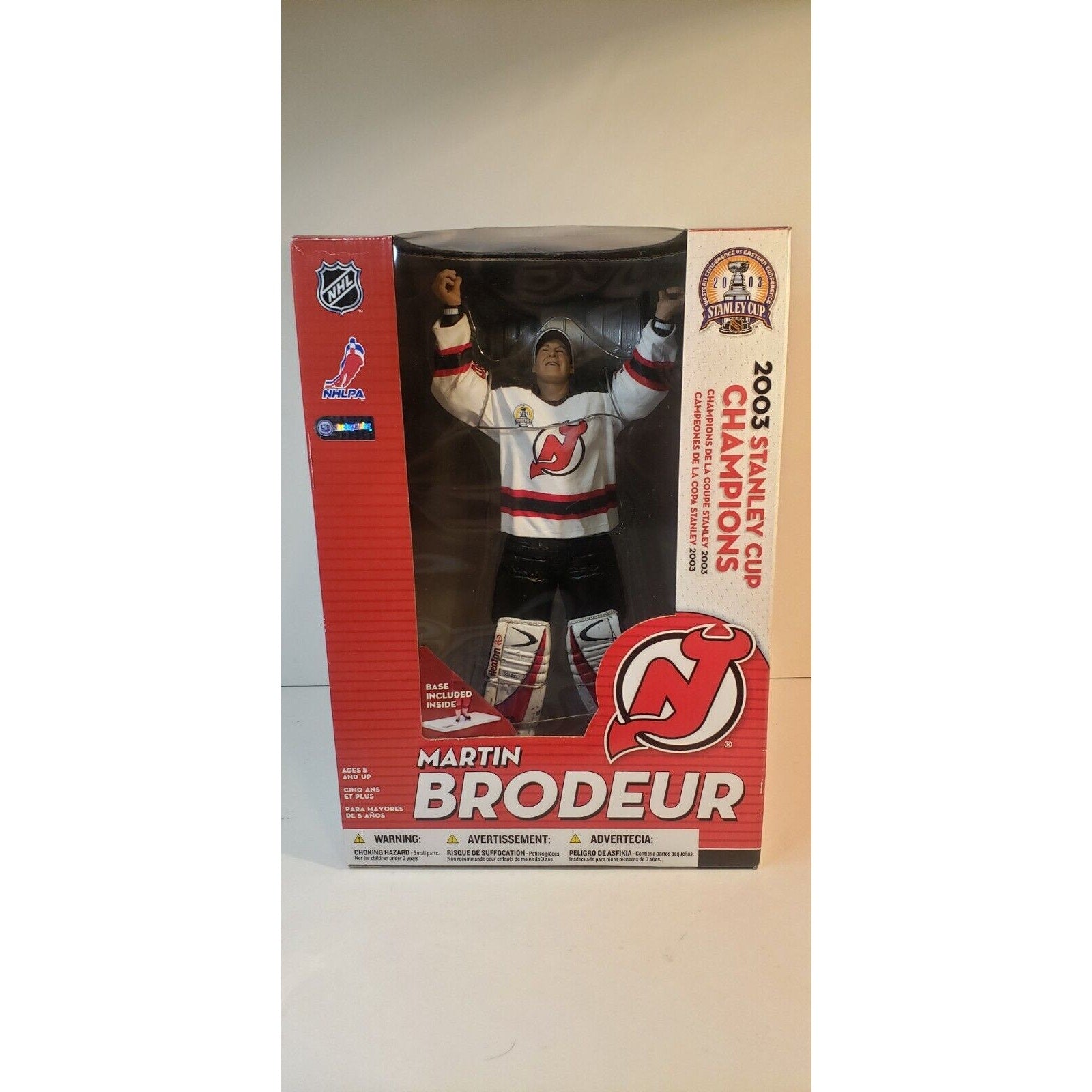 Martin Brodeur McFarlane NHL Series 2 12" Devils Stanley Cup Champions Figure NIB HOF