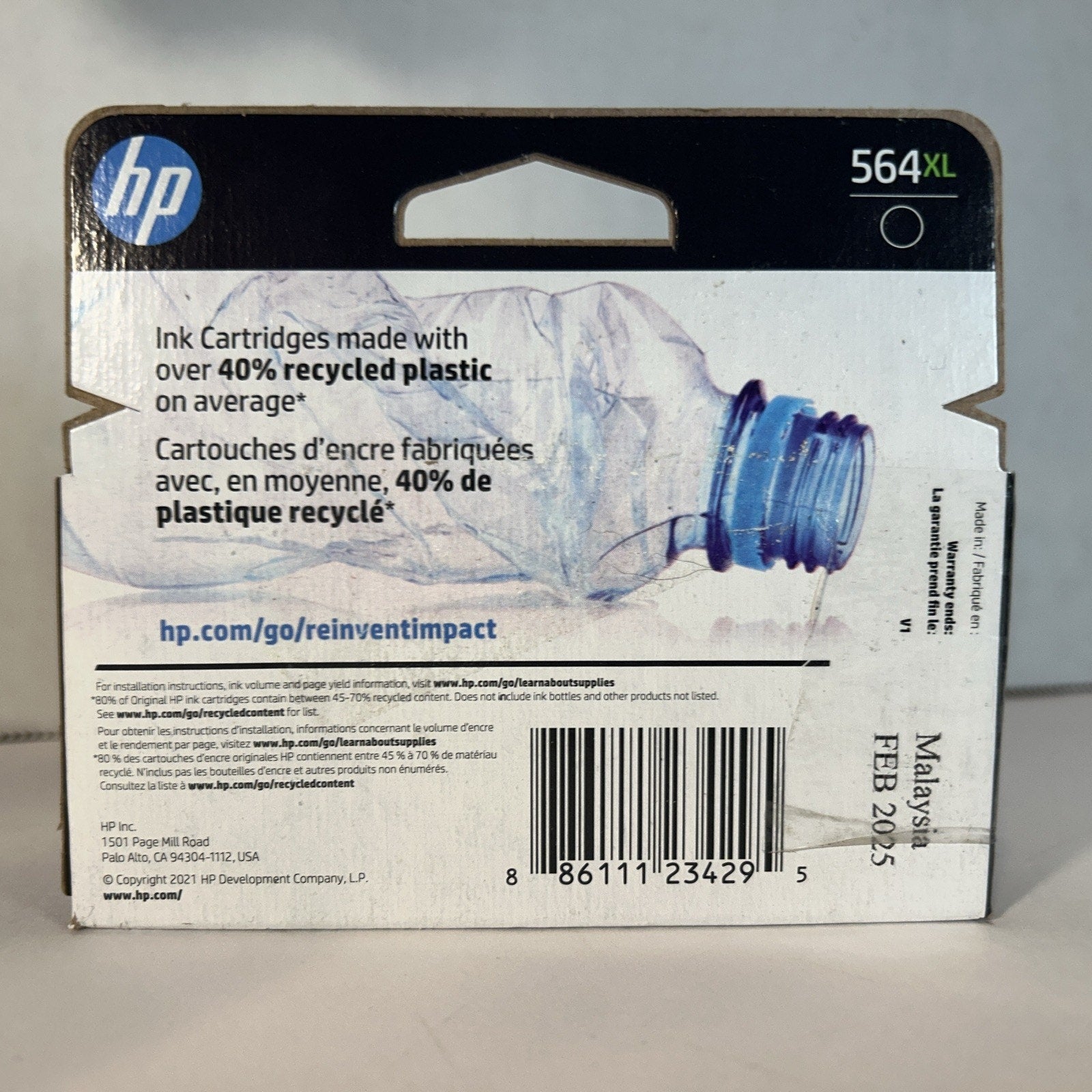 Genuine HP 564XL Black Ink Cartridge Brand New