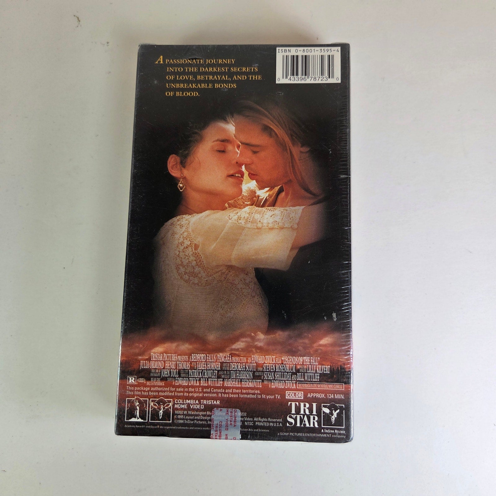 Legends of the Fall Sealed VHS 1994 Brad Pitt Anthony Hopkins TriStar Video