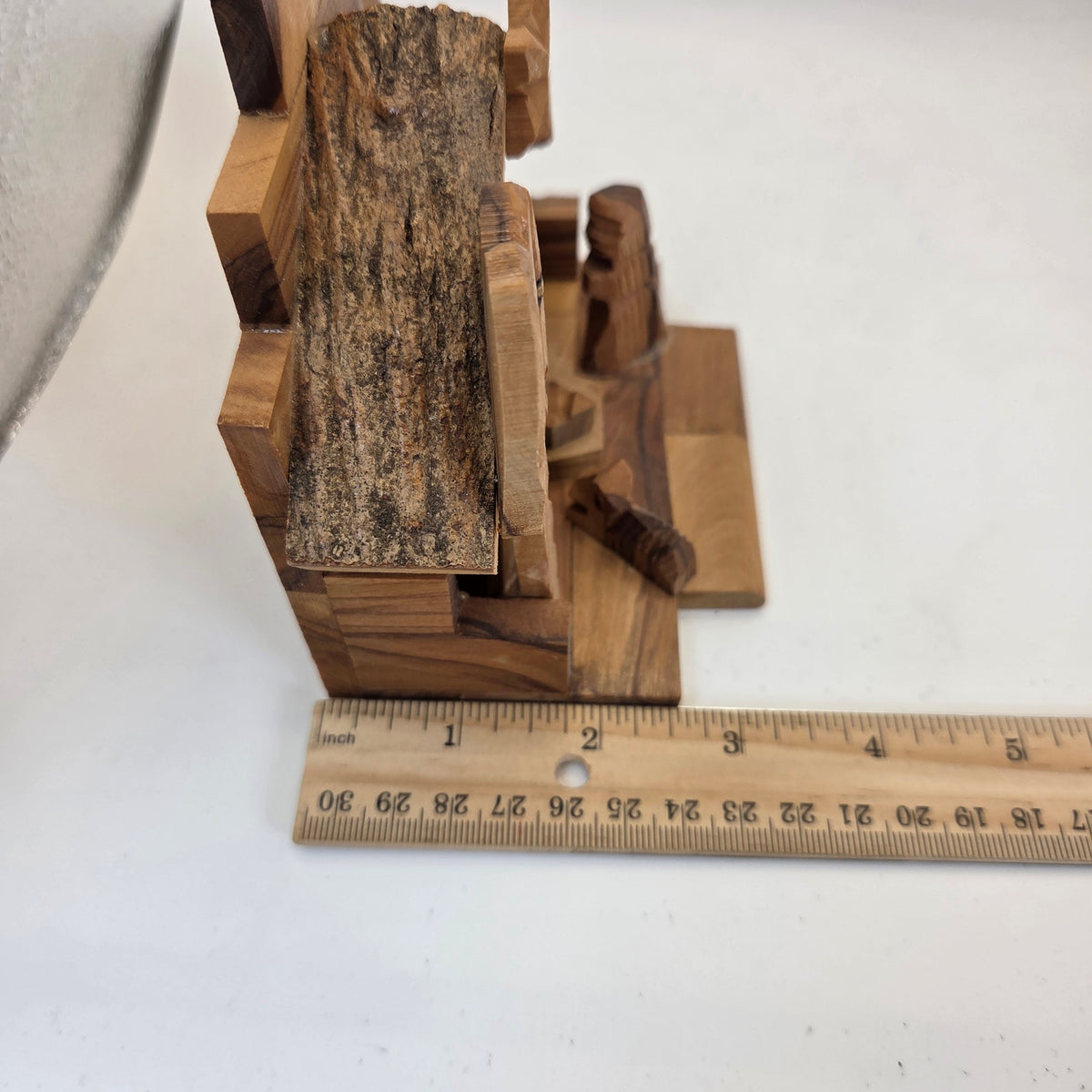 Hand Carved Olive Wood Nativity Scene Made in Israel G&G International Box