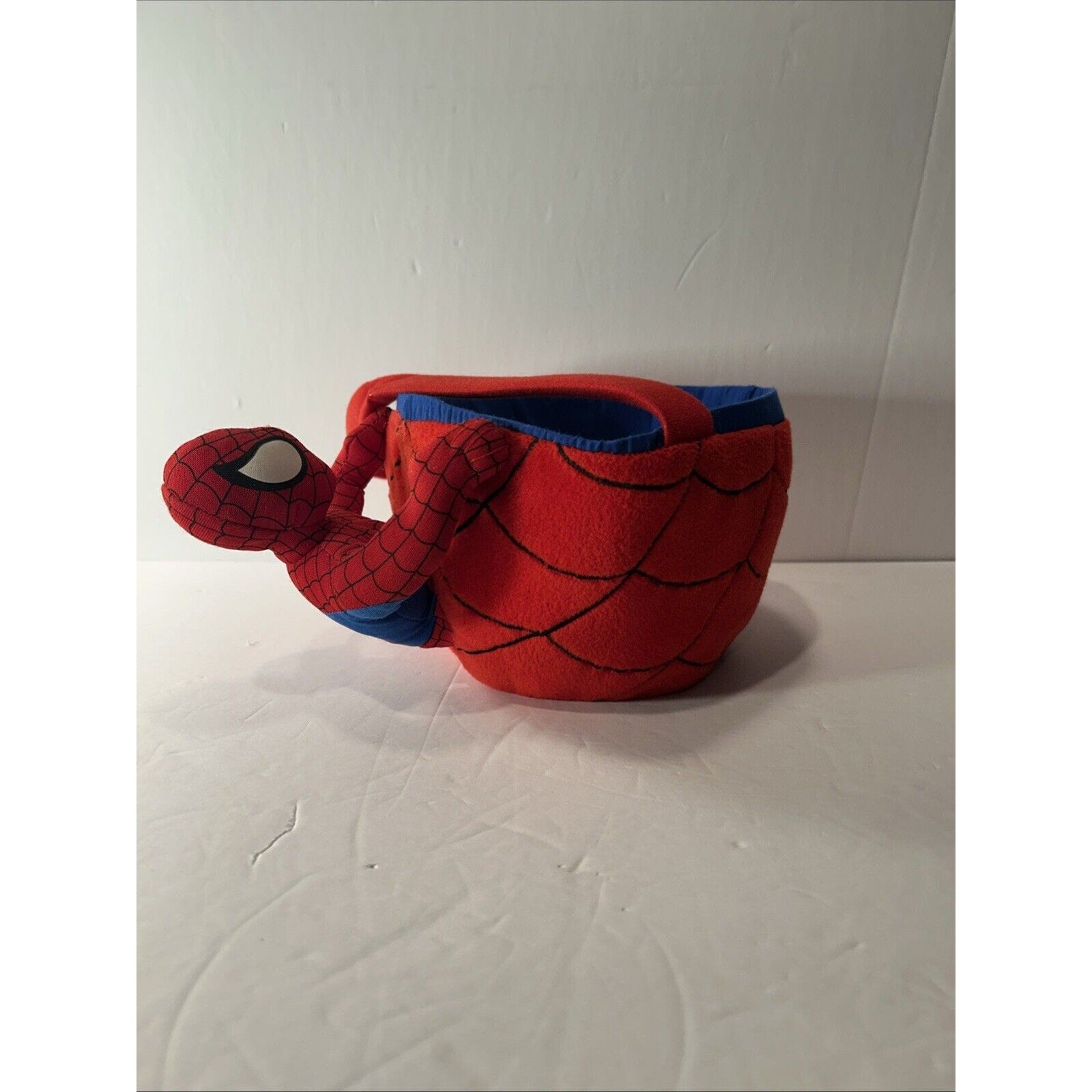 Marvel Spiderman Jumbo Soft Plush Basket Bucket Pail Halloween Candy