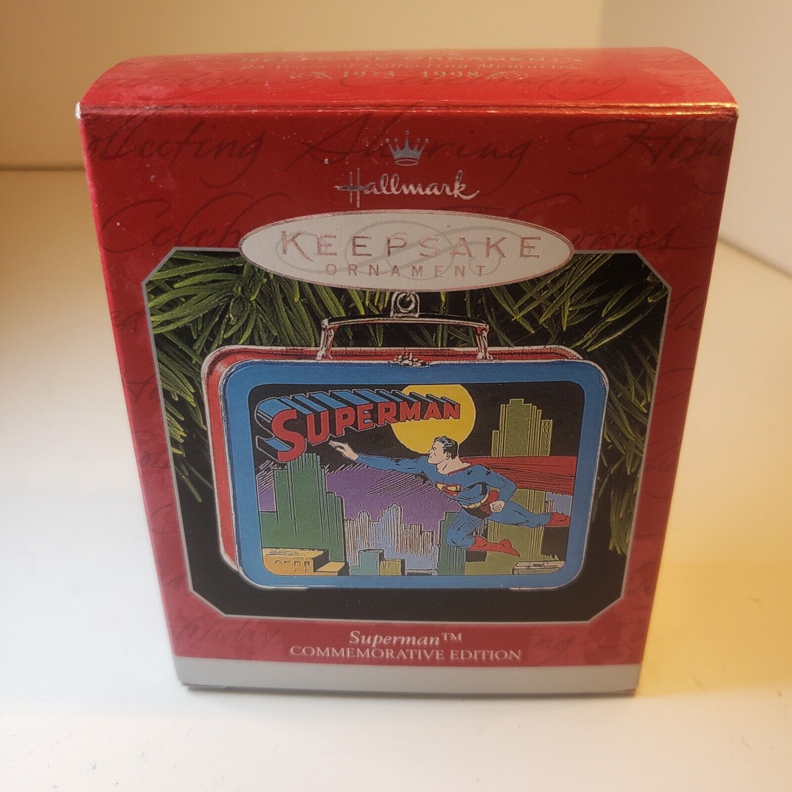 Hallmark Keepsake Superman Lunchbox Commemorative Edition 1998 Xmas Ornament NEW