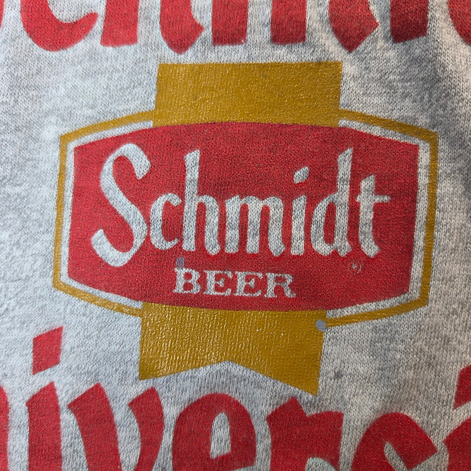Schmidt Beer University Screen Stars Vintage USA Single Stitch Tee Shirt Small