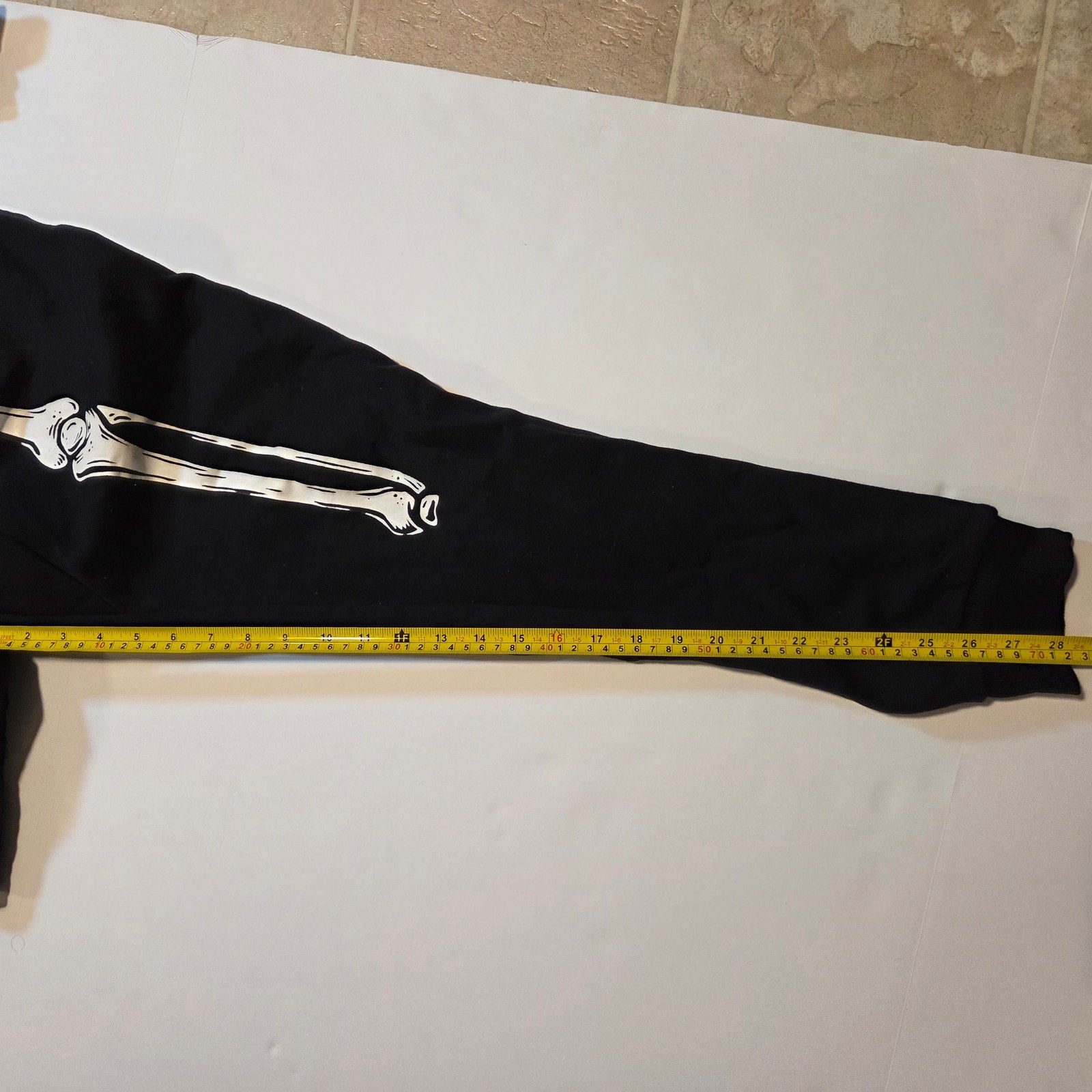 URATOT Women XL Glow in Dark Skeleton Halloween Costume Hooded Full-body Pajama