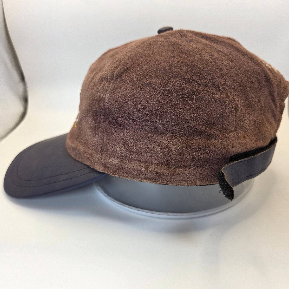 Ski-Doo Rotax Bombardier Leather Strapback Hat Cap Canada Made Vintage