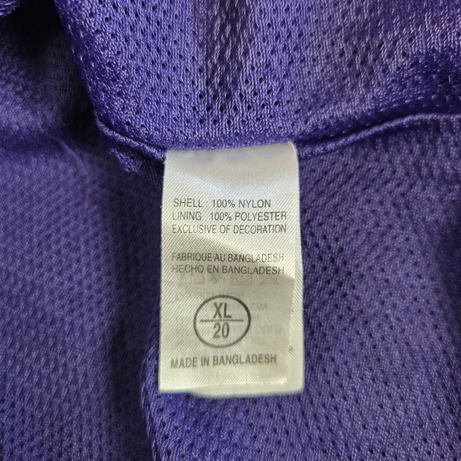 Vintage Minnesota Vikings Mighty Mac NFL Youth XL Hooded Windbreaker Jacket