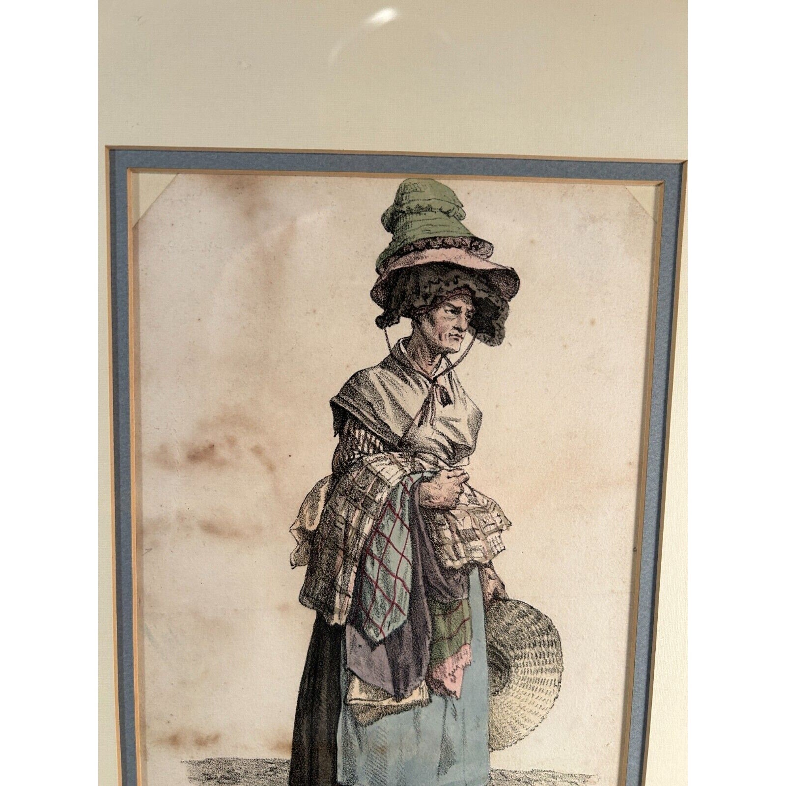 Carle Vernet “Marchande de Chiffons” Cries of Paris Framed Art Print