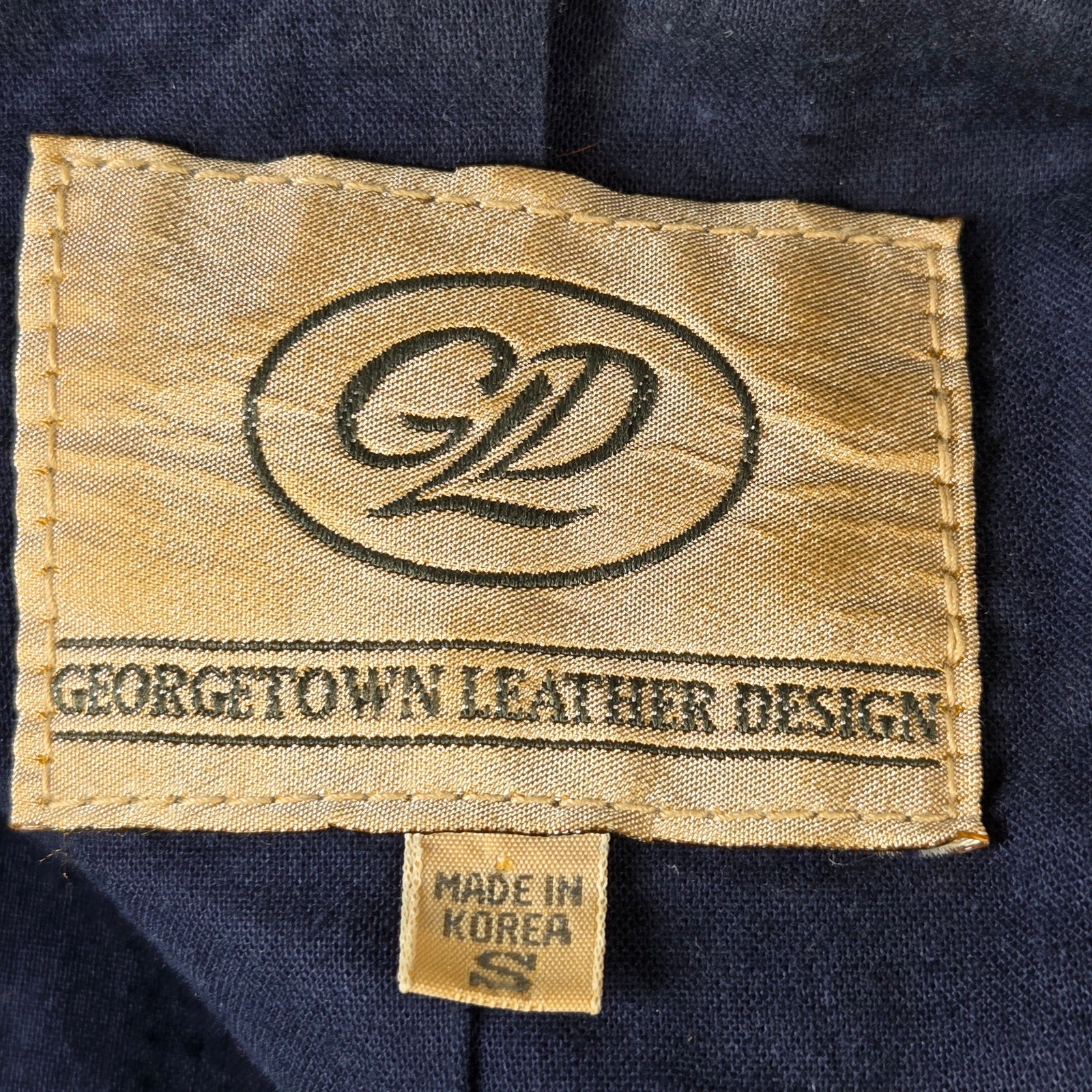 Georgetown Leather Vintage Hooded Vest Yellow 100% Leather USA Style 903