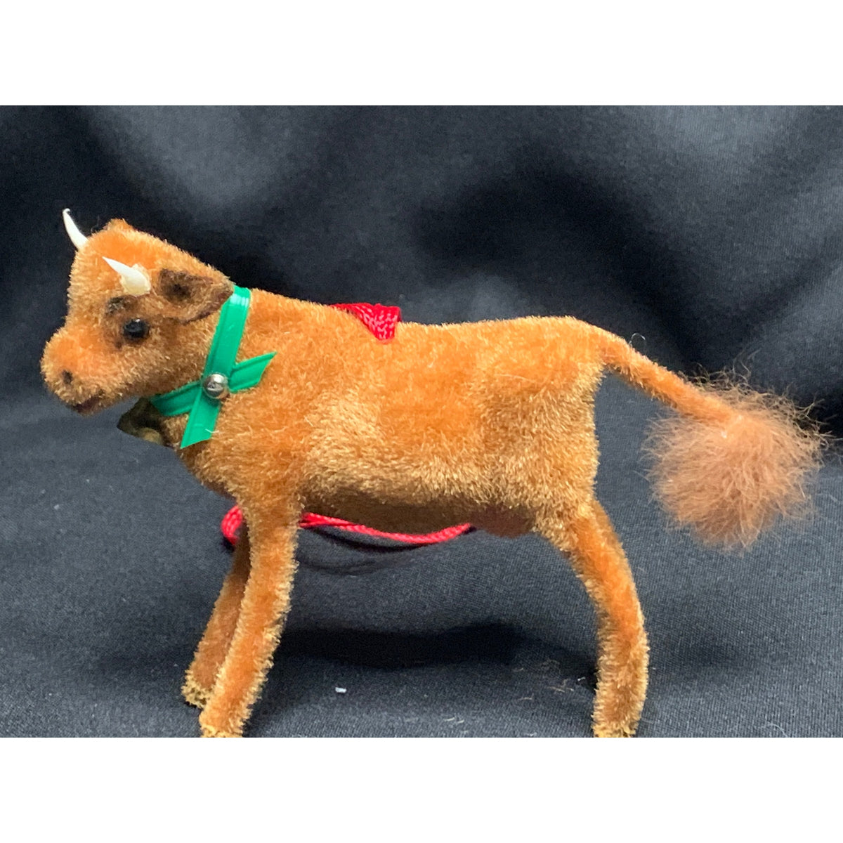 Vintage Wagner Handwork Flocked Cow Bell West Germany Ornament 1983-1990