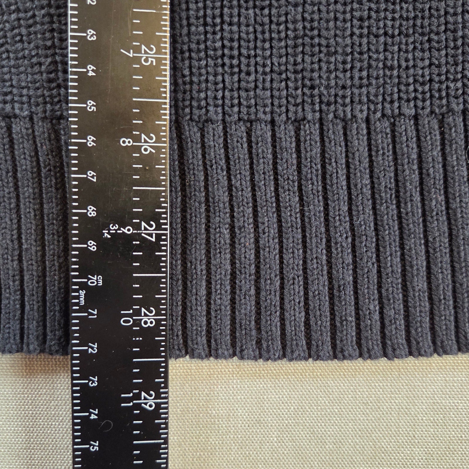 Calvin Klein Navy 1/4 Zip Cotton Sweater Men’s XL (Fits Like Large)