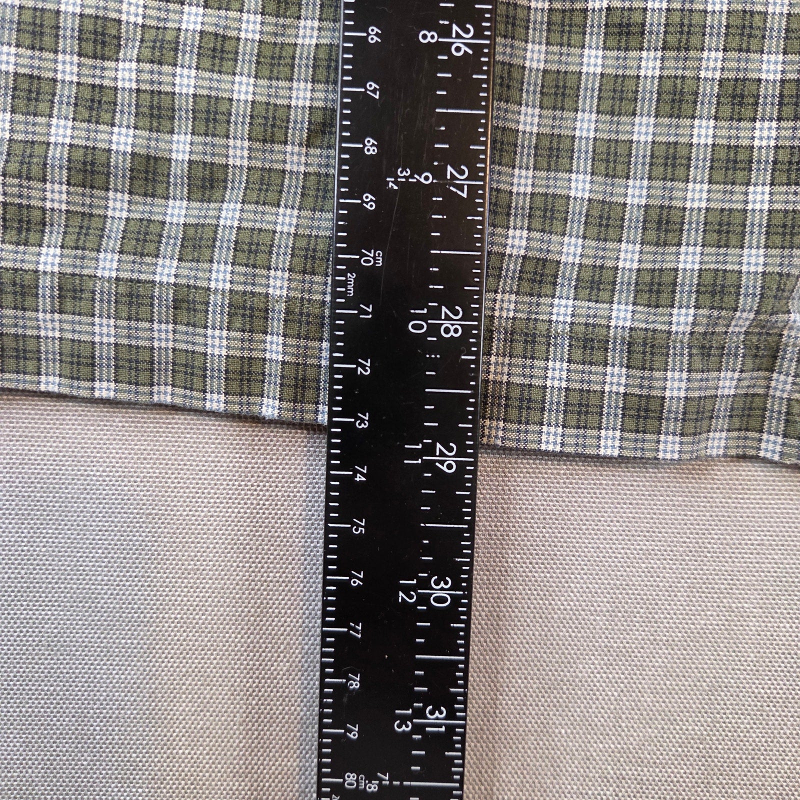 Abercrombie & Fitch Plaid Button Down Shirt L Short Sleeve Cotton