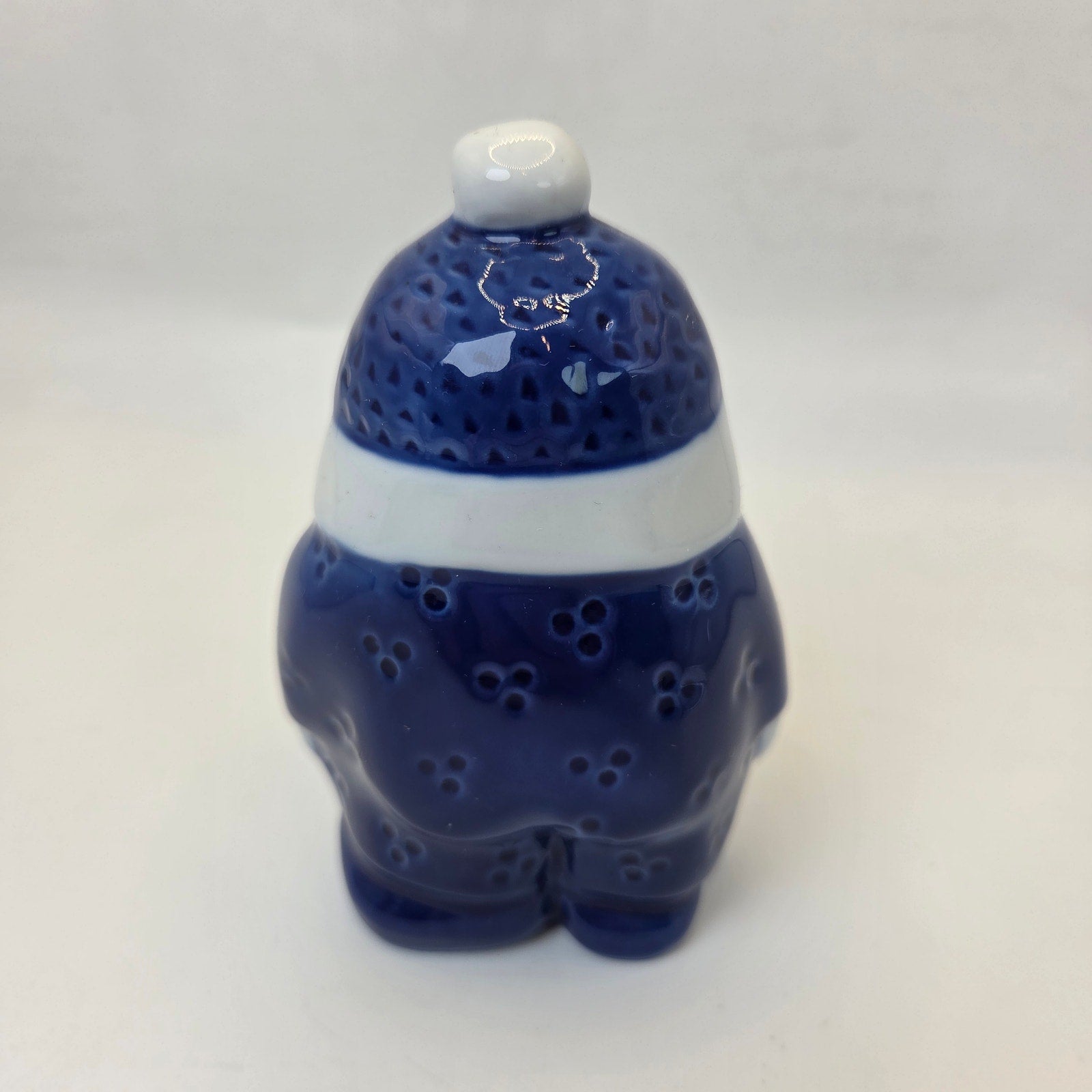 Porsgrund Norway Hand Painted Winter Figures Pair 4.5” Holiday Decor