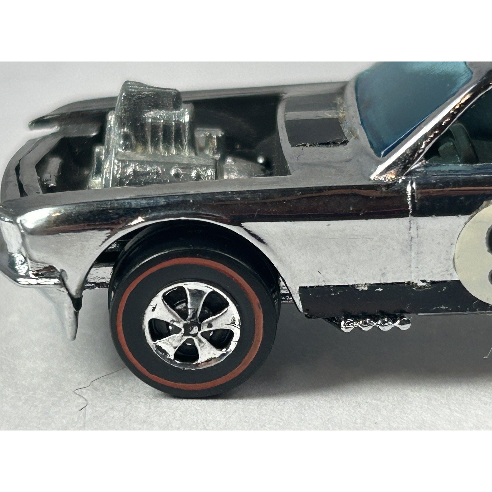 Vintage Hot Wheels Mustang Boss Hoss Redline Diecast Car 1969 Hong Kong
