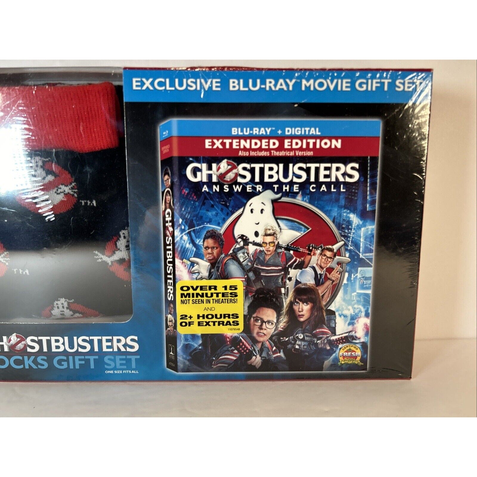 Ghostbusters Answer the Call w/Socks Gift Set (Blu-ray, 2016) Brand New Sealed