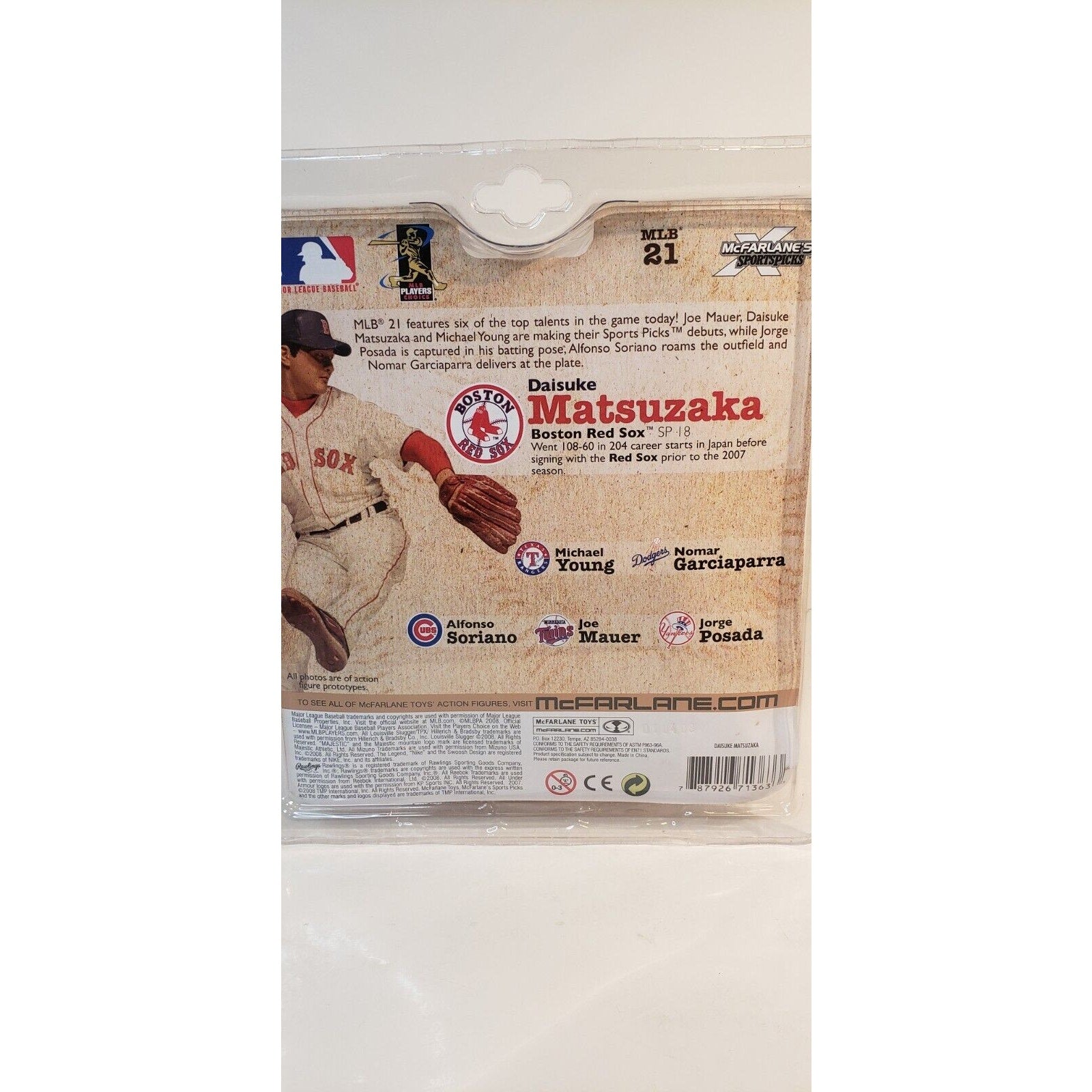 Mcfarlane Sportspicks MLB Series 21 Daisuke Matsuzaka Boston Red Sox Figure New