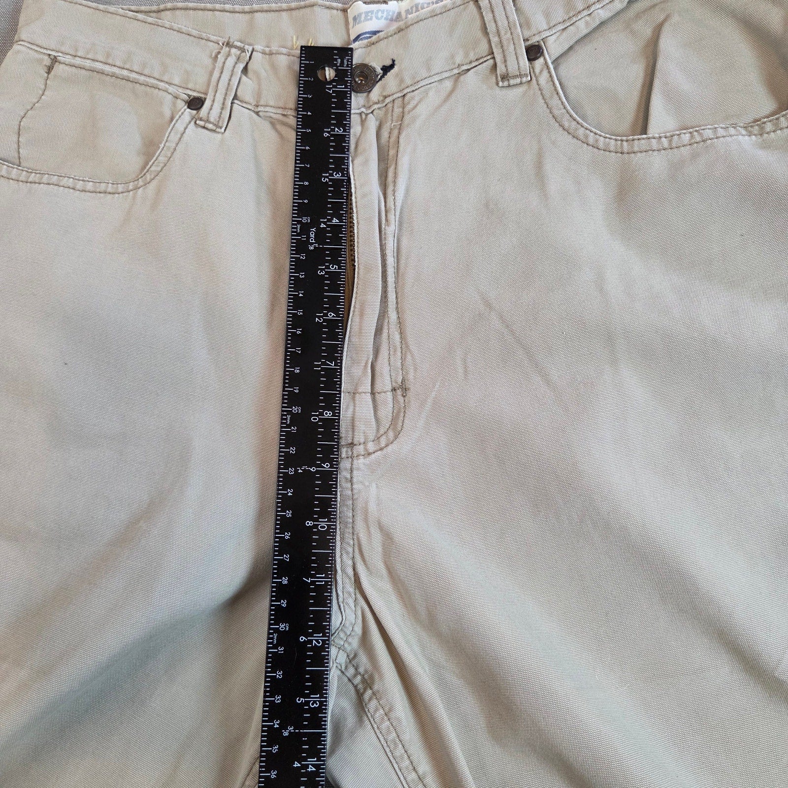 Old Navy Mechanic’s Workwear Pants 34x34 Khaki Cotton Vintage 2002