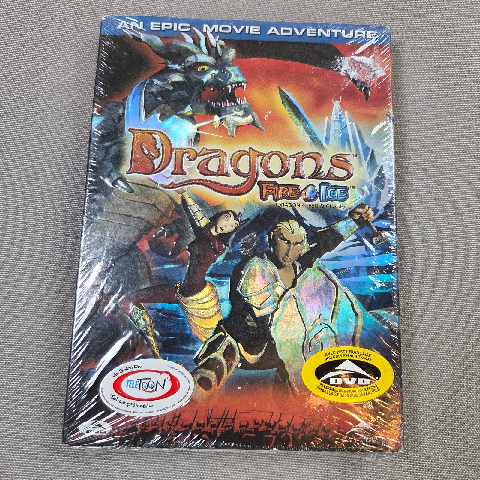 Dragons Fire & Ice DVD 2004 Sealed New Mega Bloks Animated Movie