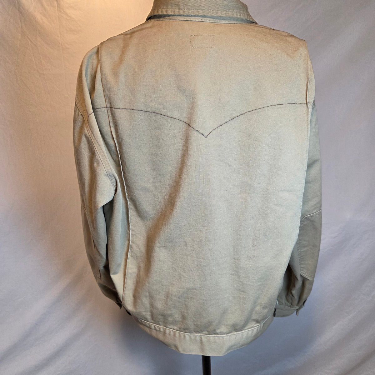 Vintage Dickies Guaranteed Work Jacket Men's L Tan Western Yoke Full Zip