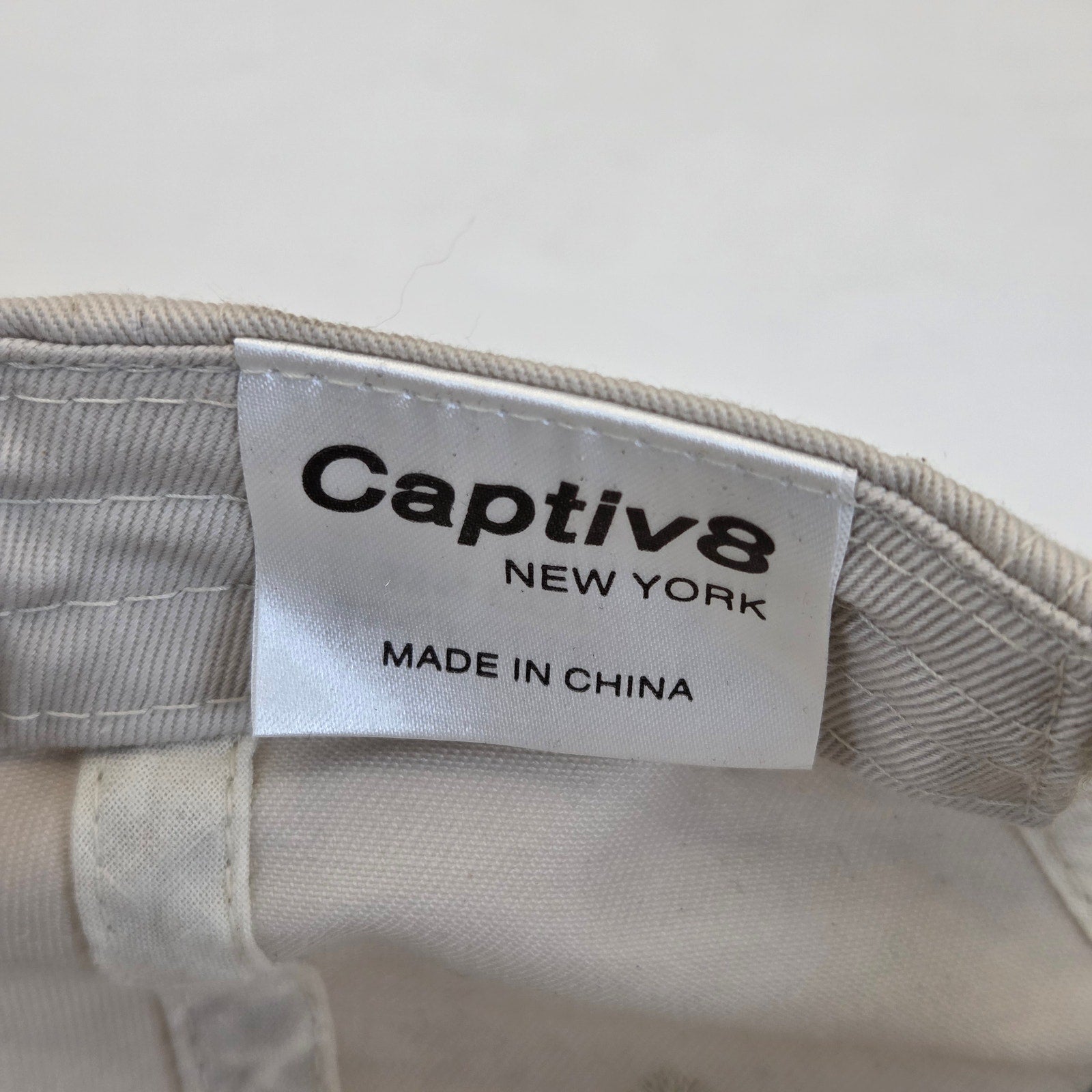 Captive Make 7 Up Yours 7UP Adjustable Strapback Promo Hat OSFA Cap Beige