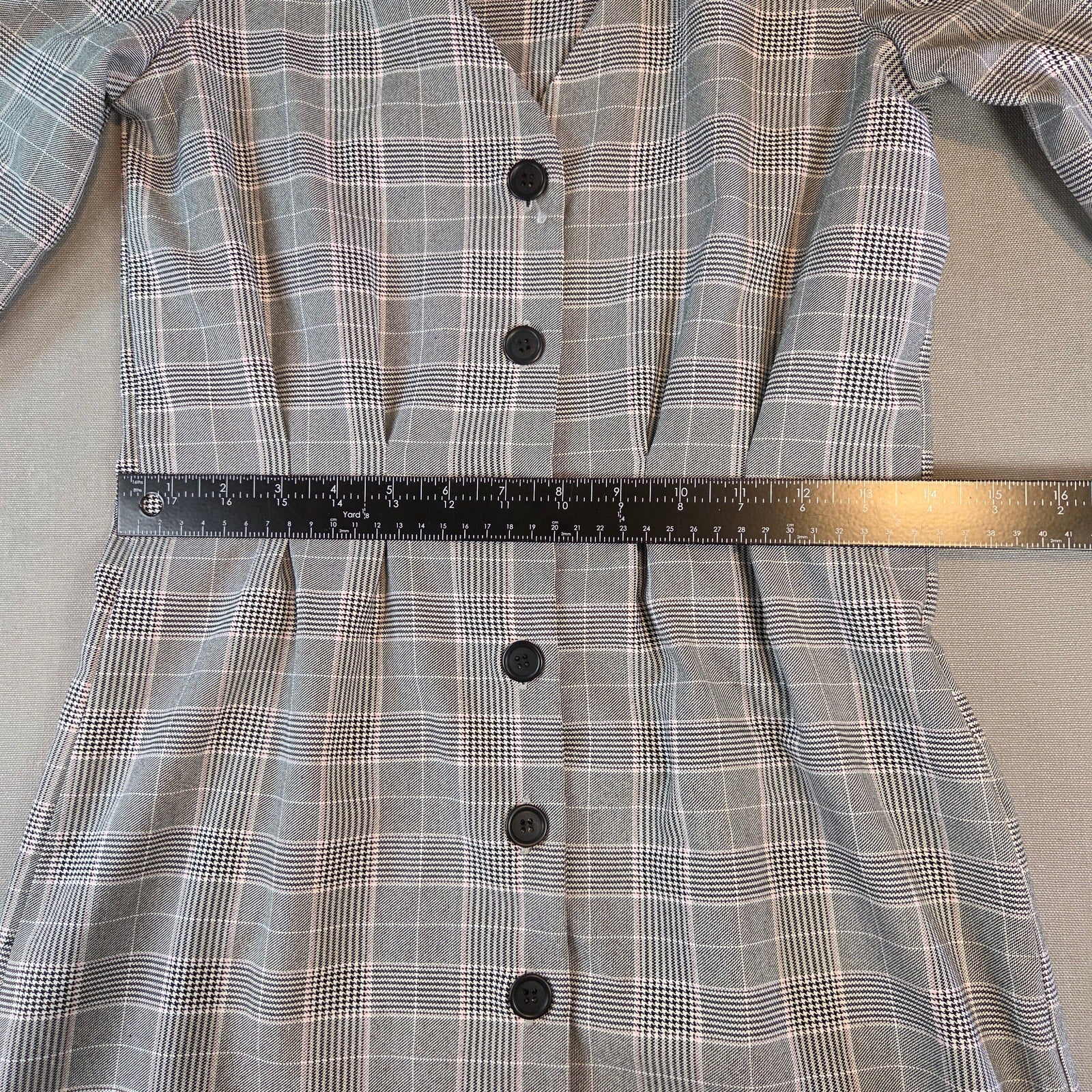 Miss Selfridge Check Plaid Sheath Dress Women’s Size 4 NWT Long Sleeve