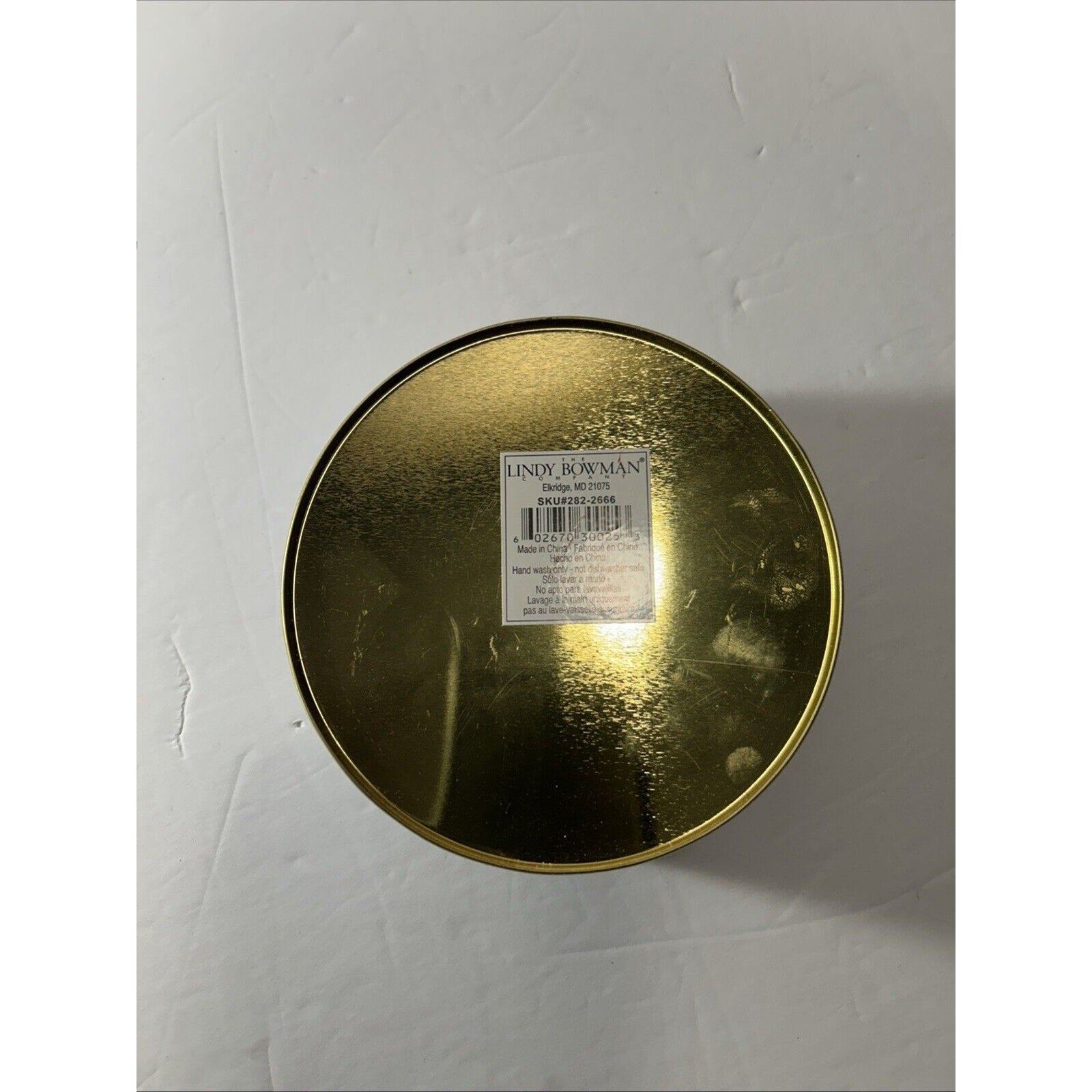 2 Christmas Themed Tin Containers